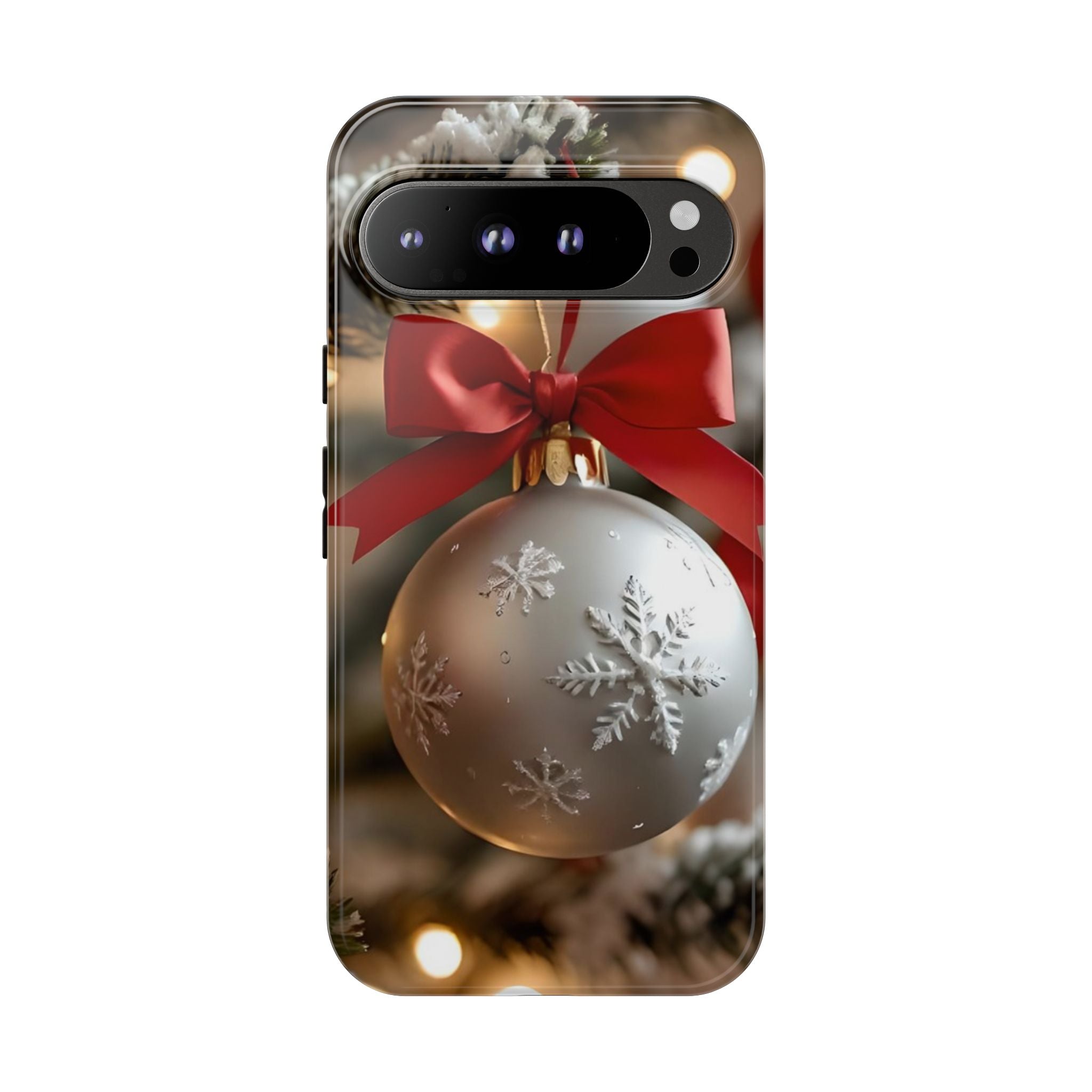 Christmas Phone Case with Seasonal Ornament Design, Festive Mobile Cover, Holiday Gift for Friends and Family, Winter Accessories, [...]