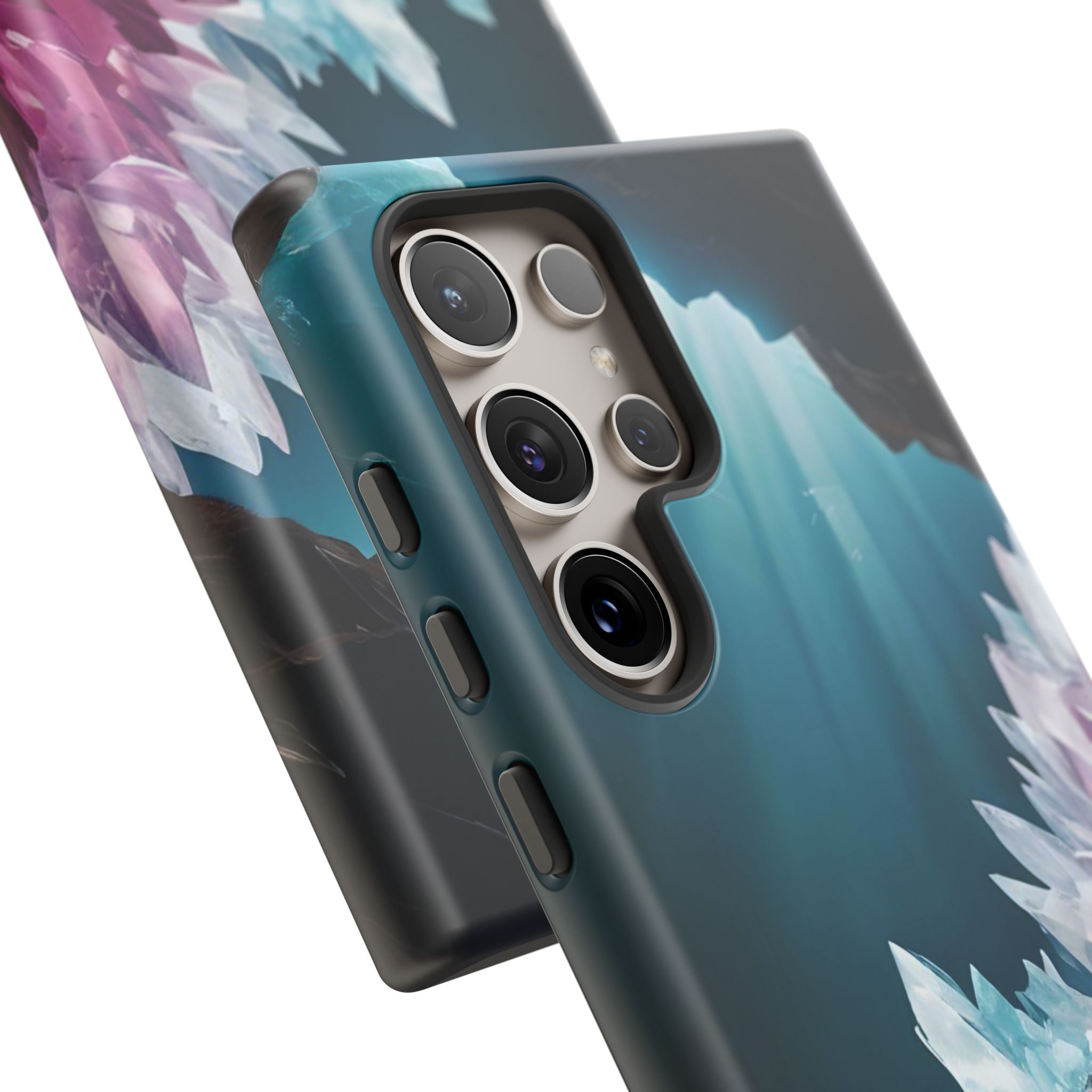 Colorful Crystal Cave Light Beam, Phone Case