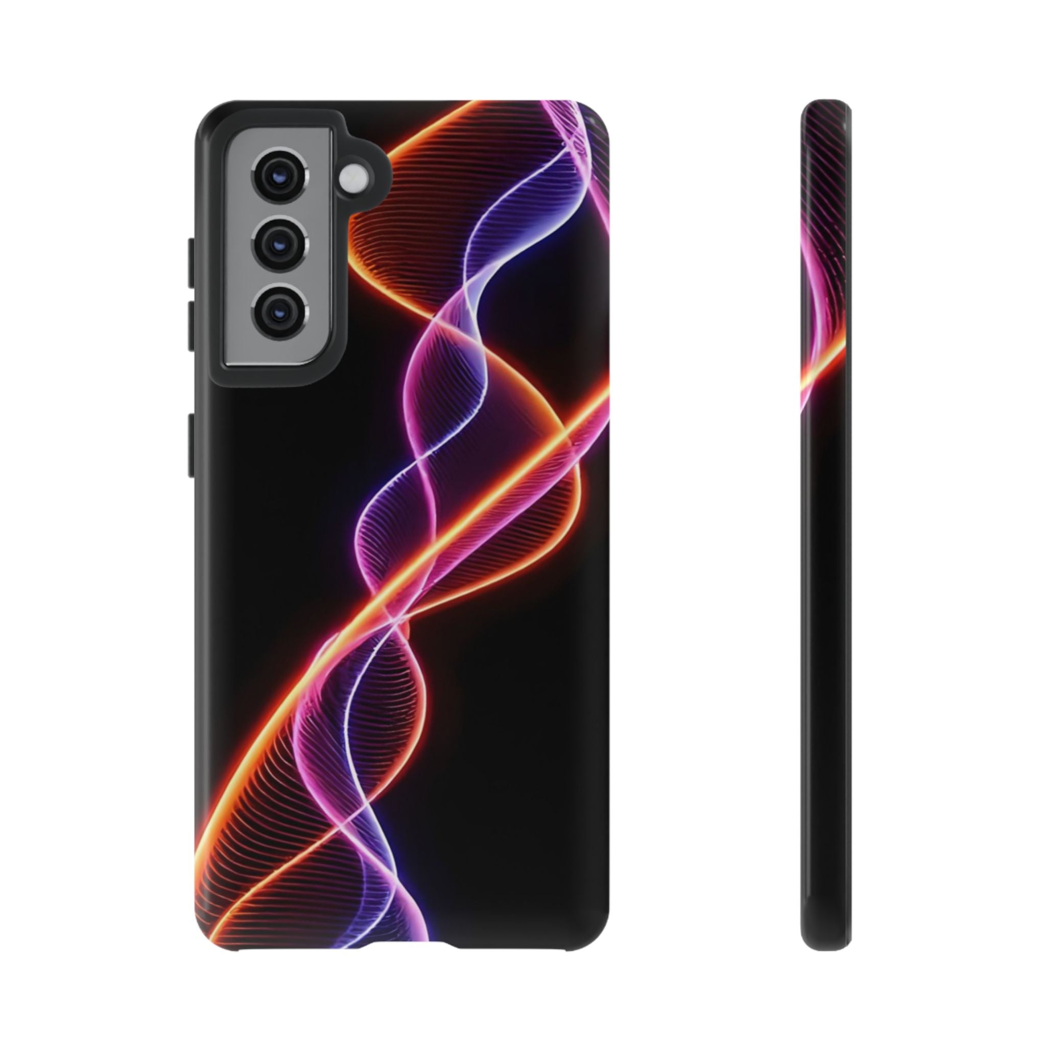 Vibrant Phone Case with Abstract Light Design, Artistic Phone Cover, Modern Tech Accessory, Gift for Tech Lovers, Personalized Phone Case