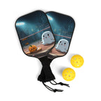 Halloween Ghosts and Pumpkin, Pickleball Paddle Set