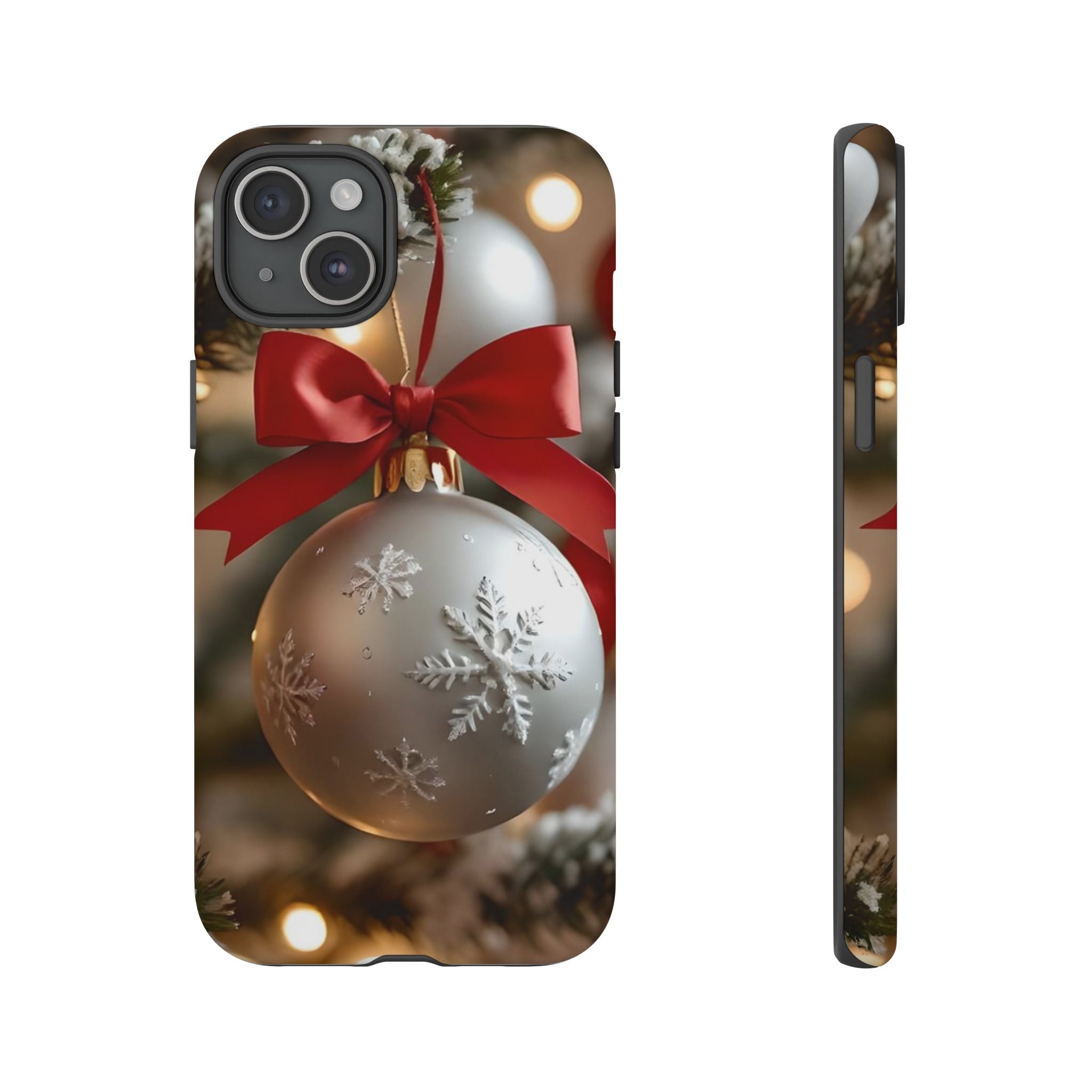 Christmas Phone Case with Seasonal Ornament Design, Festive Mobile Cover, Holiday Gift for Friends and Family, Winter Accessories, [...]