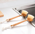 Eco Bamboo Sisal Dish Brush-Natural Plastic Free Sisal Fiber