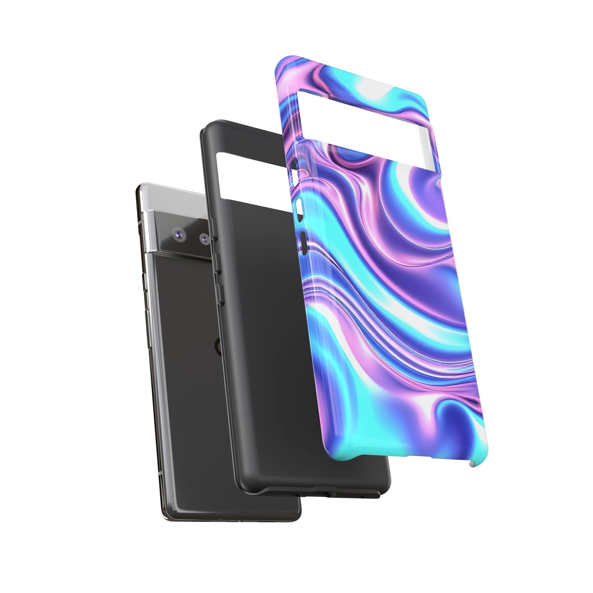Colorful Phone Case, Tough Case, Swirl Design Phone Cover, Vibrant Phone Accessory, Gift for Her, Trendy Mobile Protection