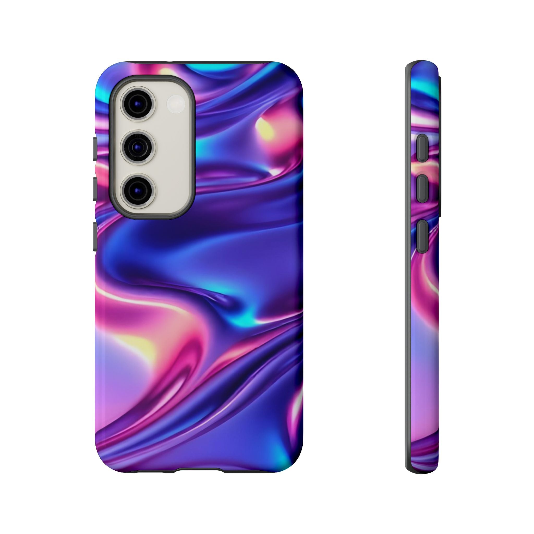 Vibrant Phone Case with Colorful Wave Design, Tough Phone Cover, Stylish Smartphone Case, Unique Gift for Her, Phone Accessories