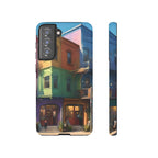 Impression d'art urbain coloré, étui pour téléphone