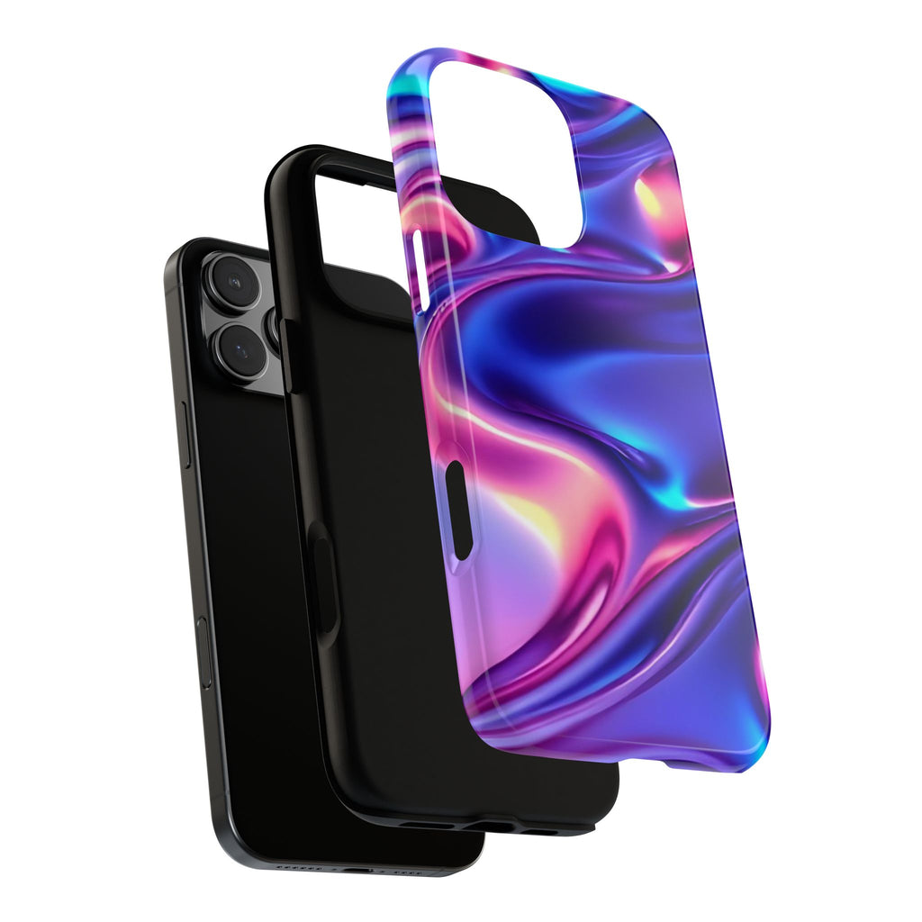 Vibrant Phone Case with Colorful Wave Design, Tough Phone Cover, Stylish Smartphone Case, Unique Gift for Her, Phone Accessories
