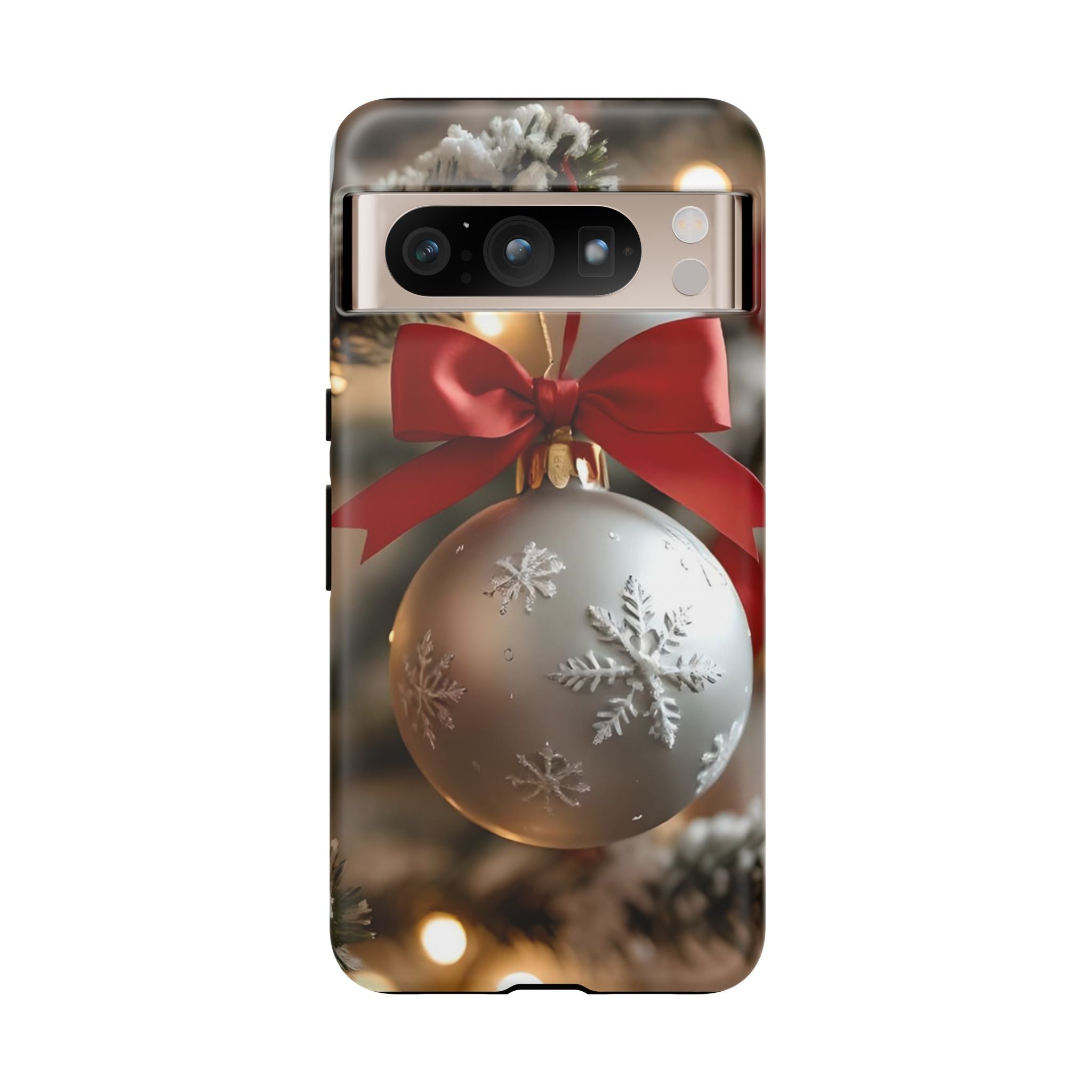 Christmas Phone Case with Seasonal Ornament Design, Festive Mobile Cover, Holiday Gift for Friends and Family, Winter Accessories, [...]