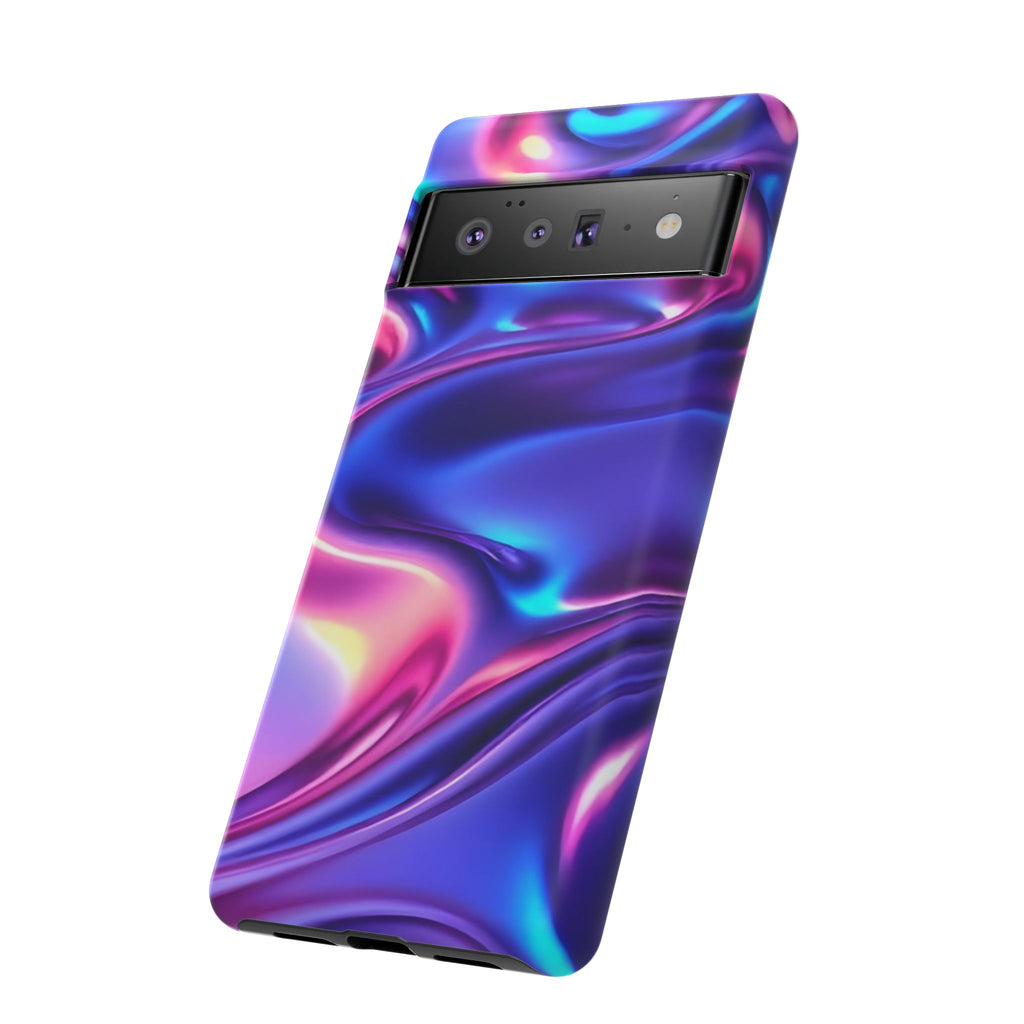 Vibrant Phone Case with Colorful Wave Design, Tough Phone Cover, Stylish Smartphone Case, Unique Gift for Her, Phone Accessories
