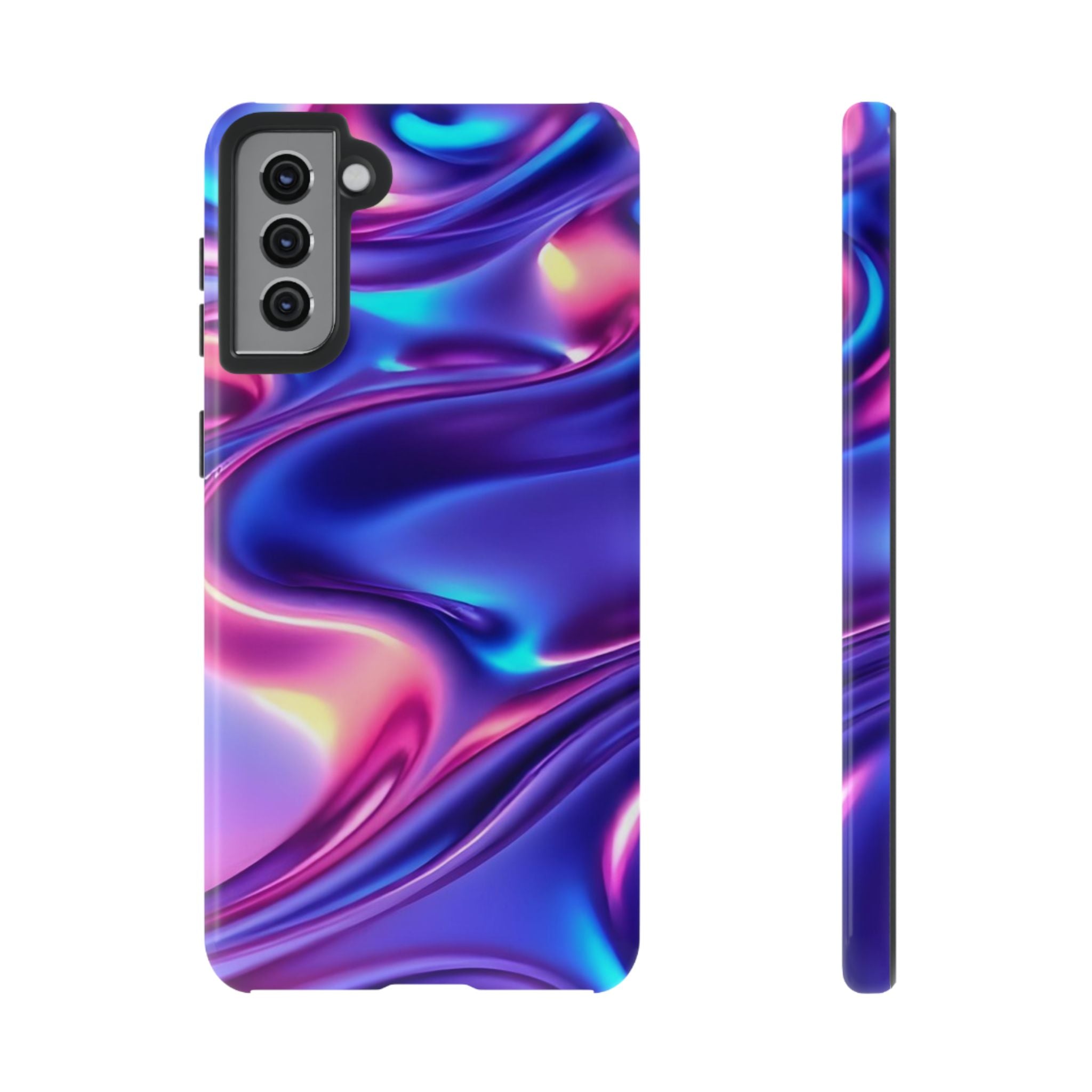 Vibrant Phone Case with Colorful Wave Design, Tough Phone Cover, Stylish Smartphone Case, Unique Gift for Her, Phone Accessories