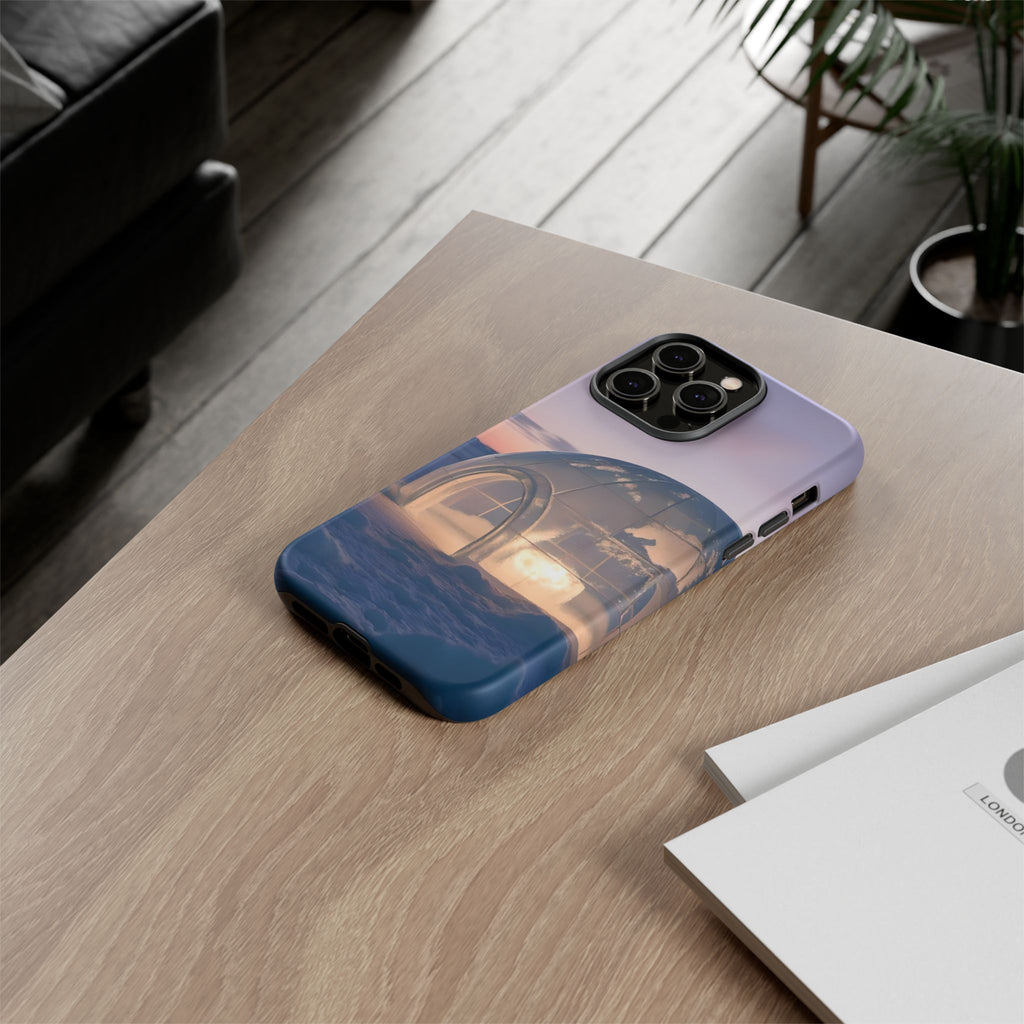 Arctic Igloo Twilight Snow Landscape, Phone Case