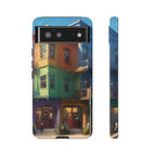 Impression d'art urbain coloré, étui pour téléphone