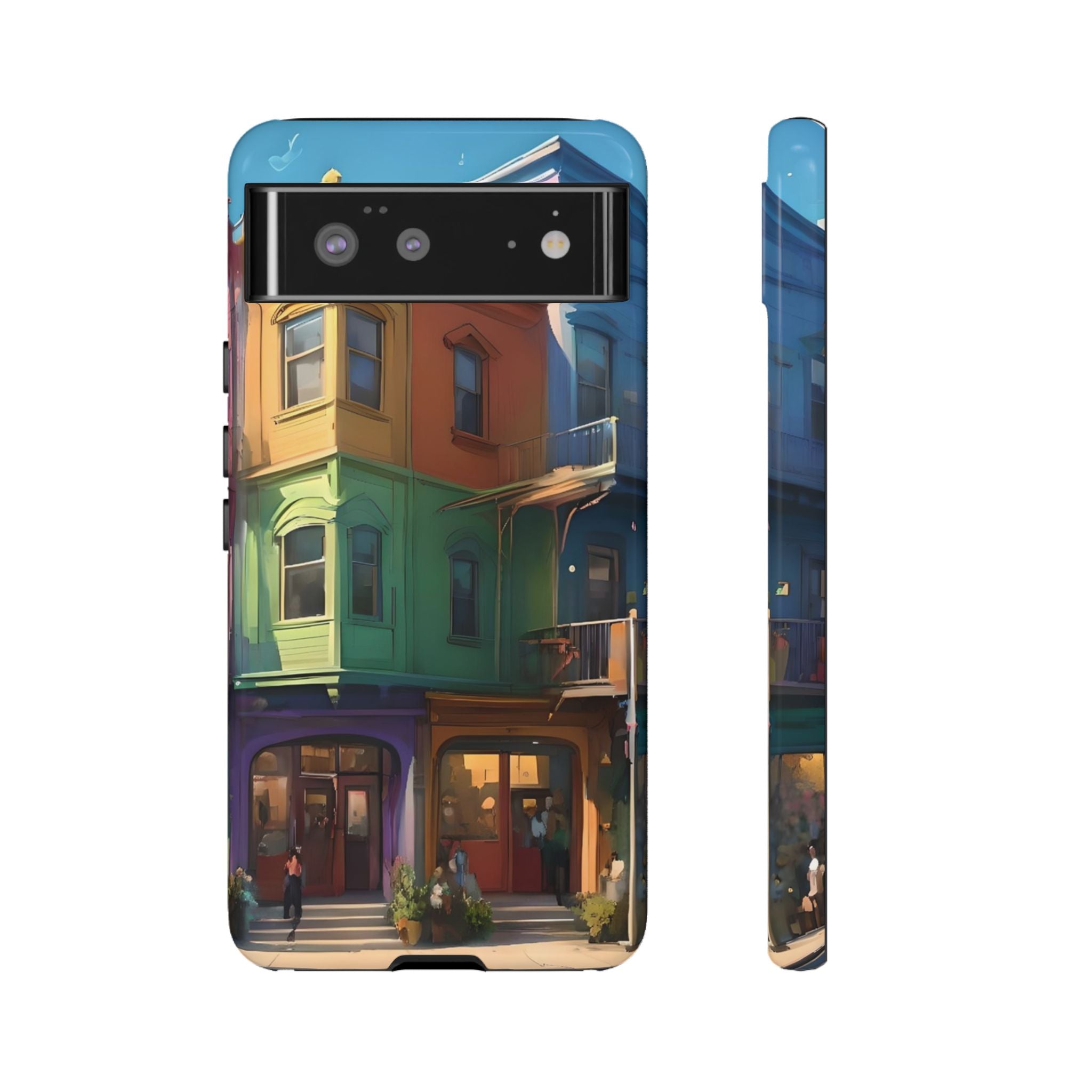 Colorful Phone Case with Artistic Cityscape Design, Tough Phone Cover, Unique Gift for Art Lovers, Vibrant Mobile Accessory, Perfect [...]