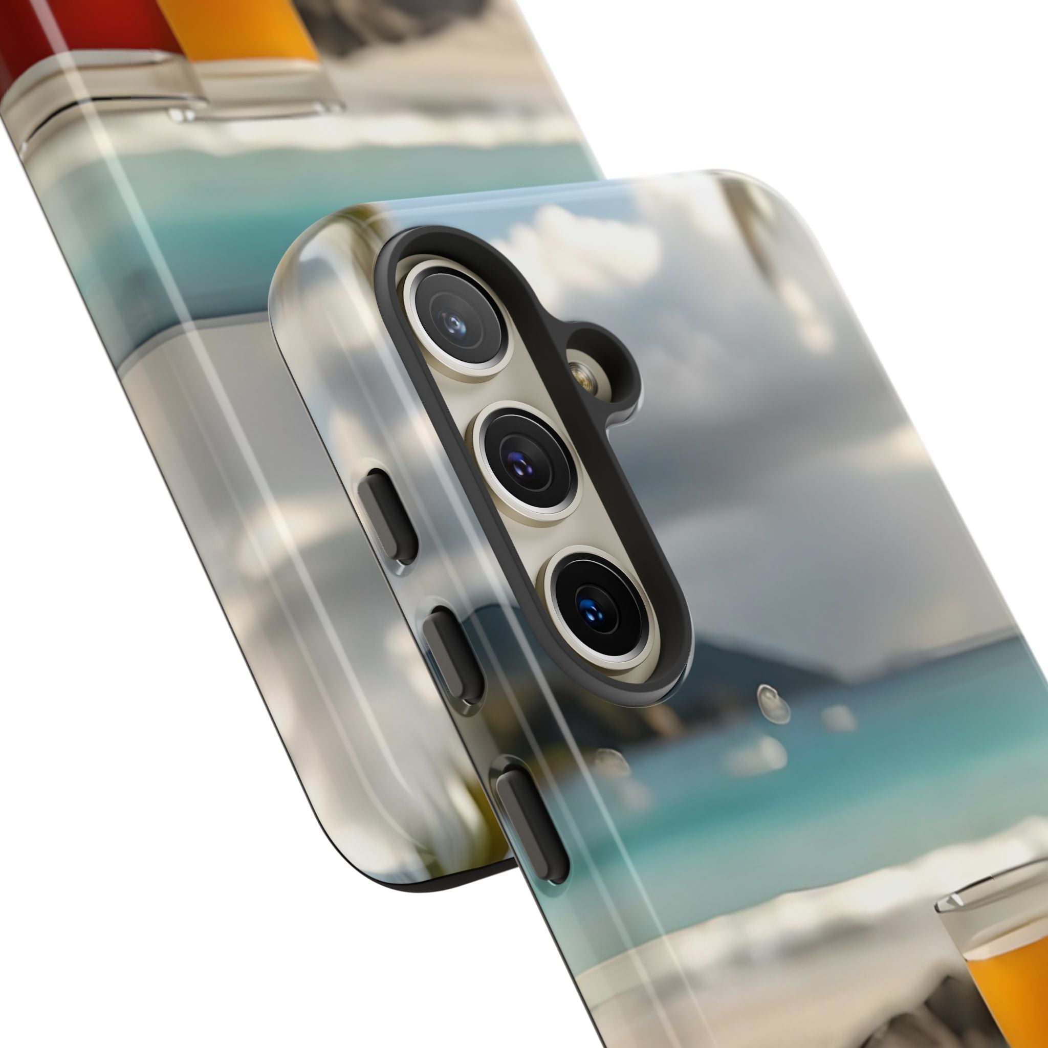 Tropical Beach Picnic View, Phone Case