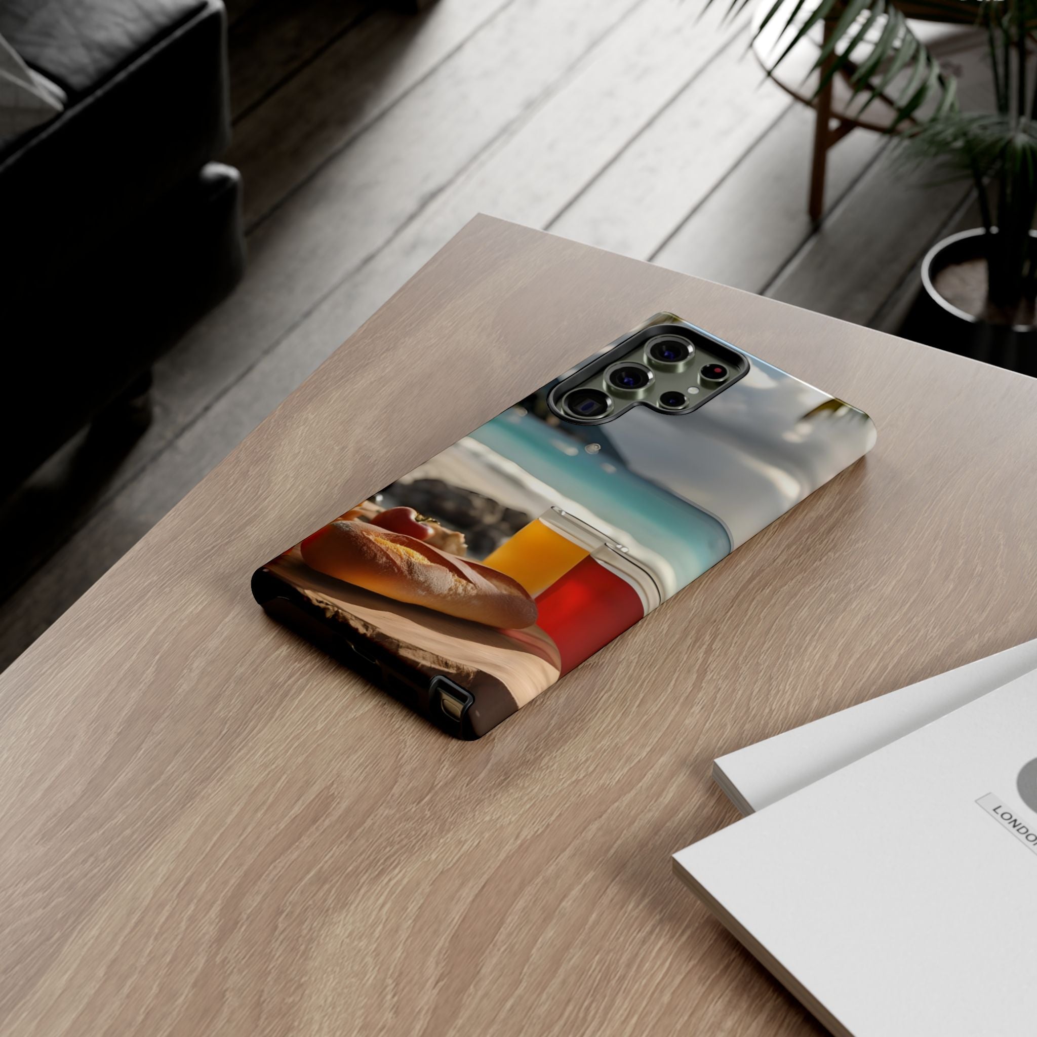 Tropical Beach Picnic View, Phone Case