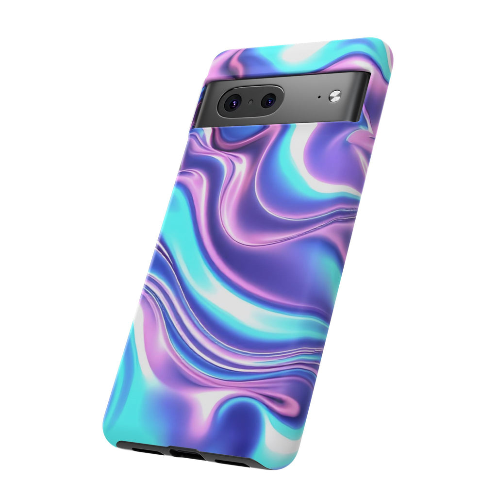 Colorful Phone Case, Tough Case, Swirl Design Phone Cover, Vibrant Phone Accessory, Gift for Her, Trendy Mobile Protection