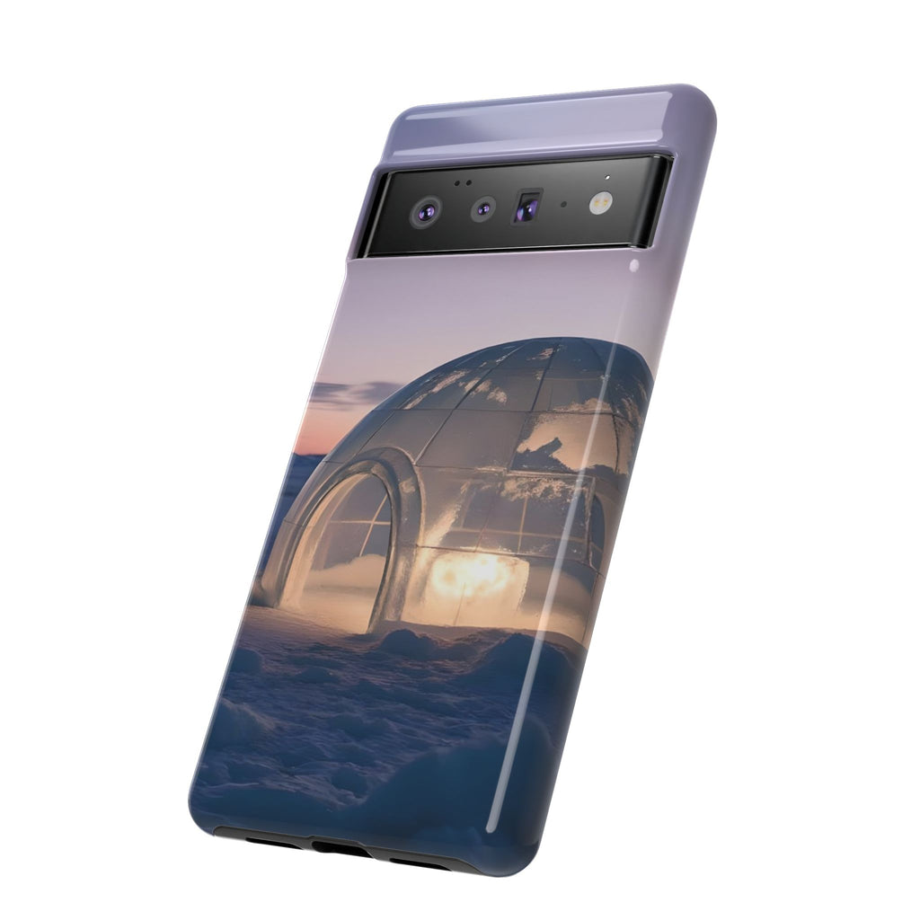 Arctic Igloo Twilight Snow Landscape, Phone Case