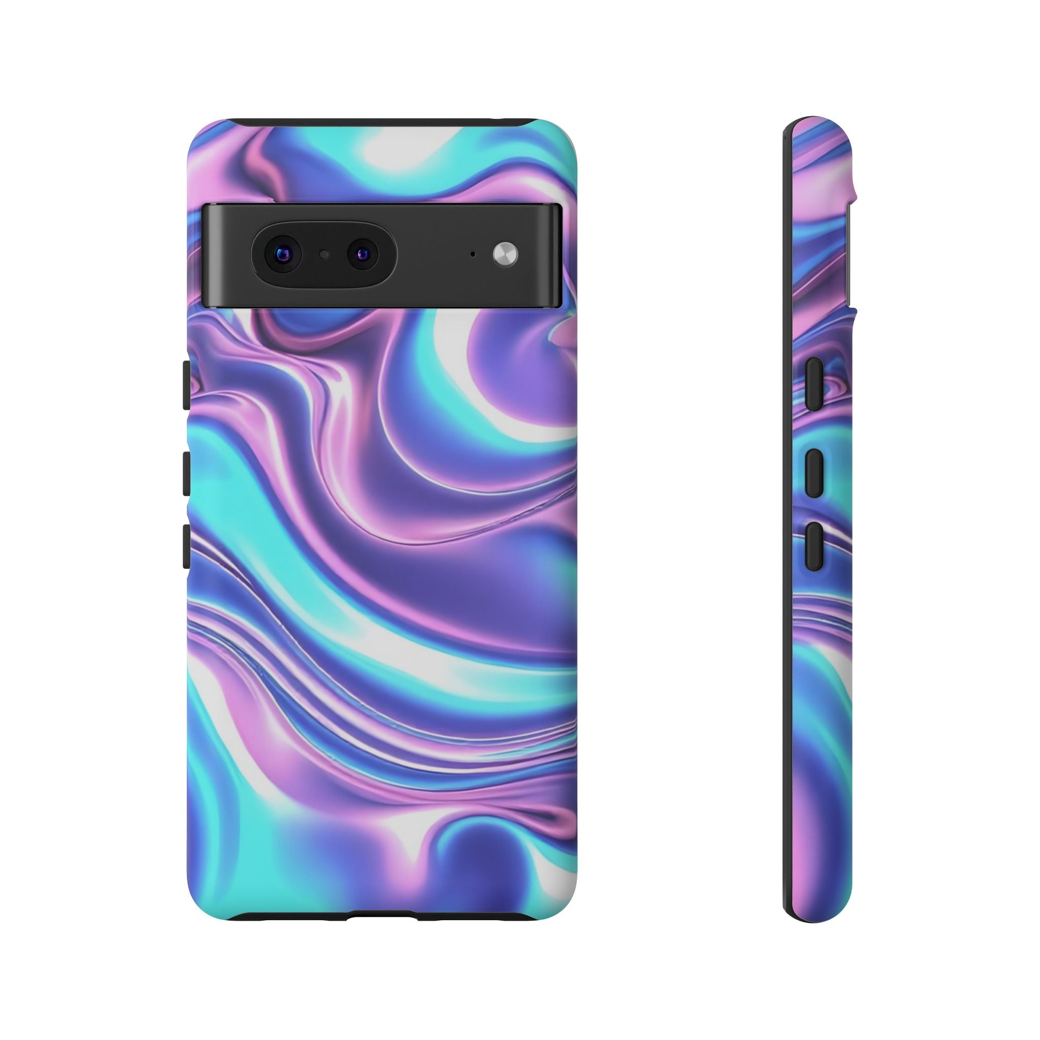 Colorful Phone Case, Tough Case, Swirl Design Phone Cover, Vibrant Phone Accessory, Gift for Her, Trendy Mobile Protection