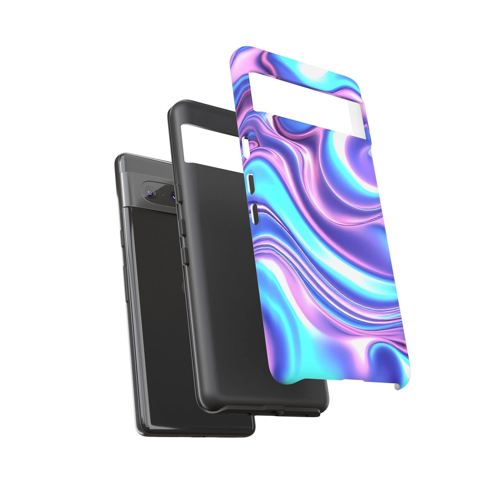 Colorful Phone Case, Tough Case, Swirl Design Phone Cover, Vibrant Phone Accessory, Gift for Her, Trendy Mobile Protection