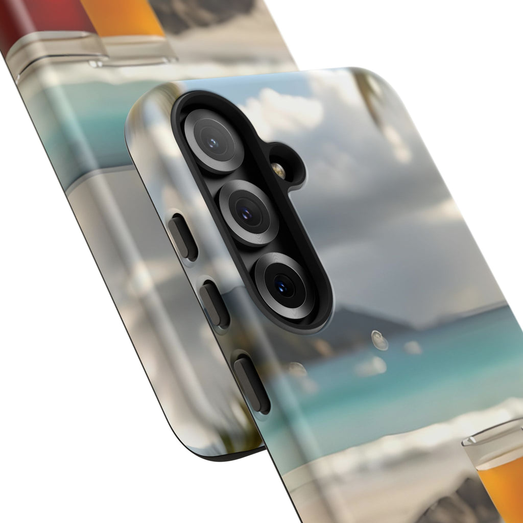 Tropical Beach Picnic View, Phone Case