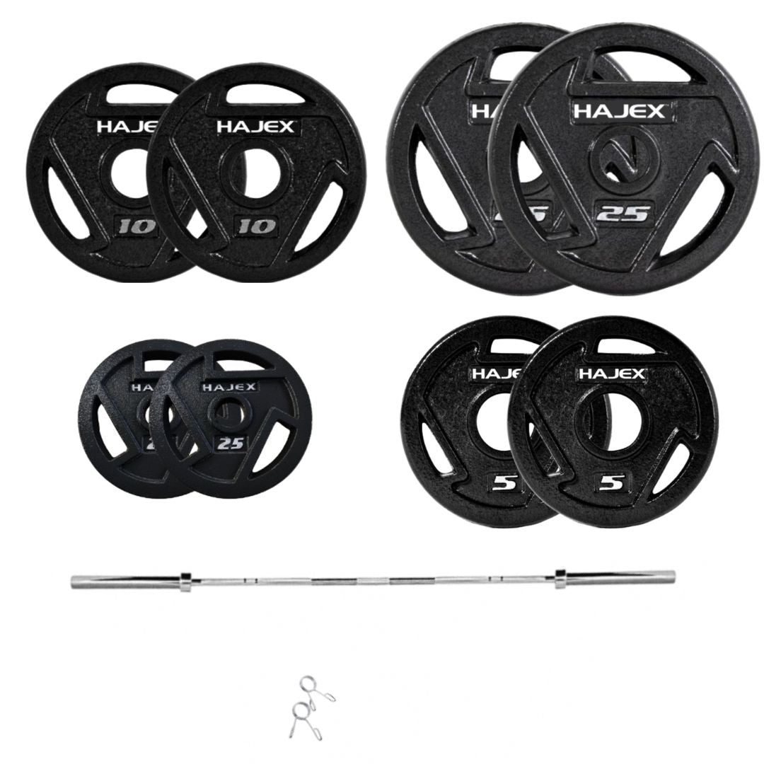 HAJEX Tri Grip Cast Iron Weight Plates