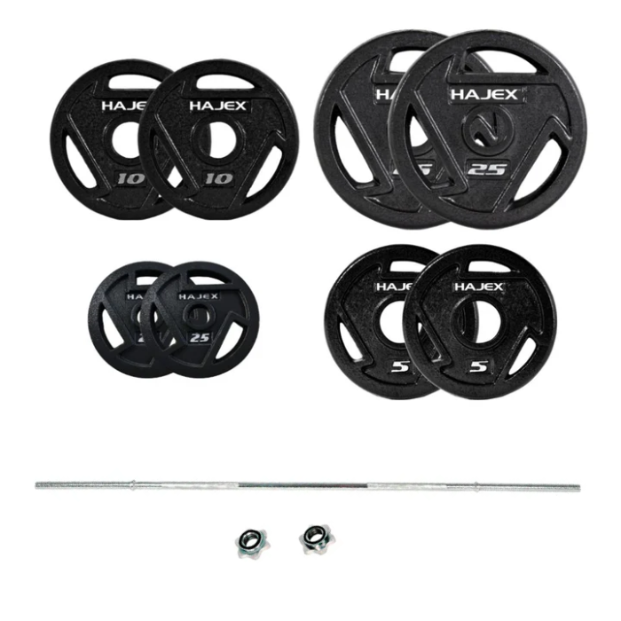 HAJEX Tri Grip Cast Iron Weight Plates