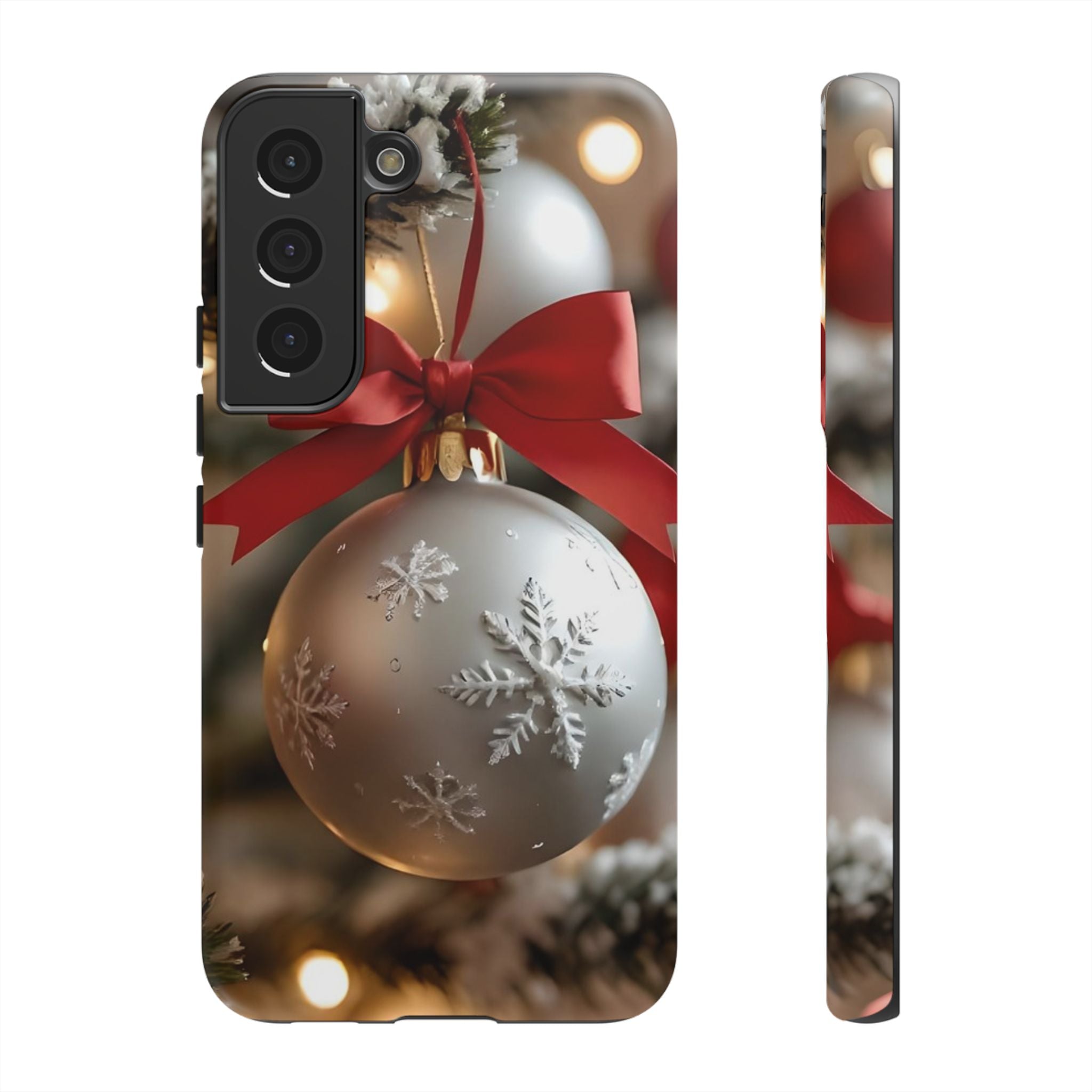 Christmas Phone Case with Seasonal Ornament Design, Festive Mobile Cover, Holiday Gift for Friends and Family, Winter Accessories, [...]