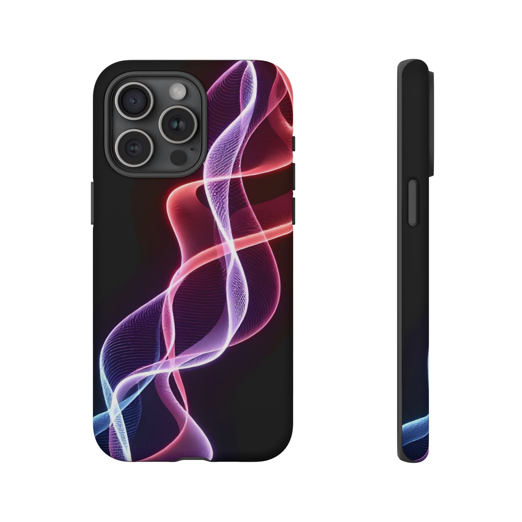 Stylish Phone Case with Vibrant Wave Design, Tough Cases, Phone Accessories, Unique Gift, Trendy Tech, Fashionable Protection