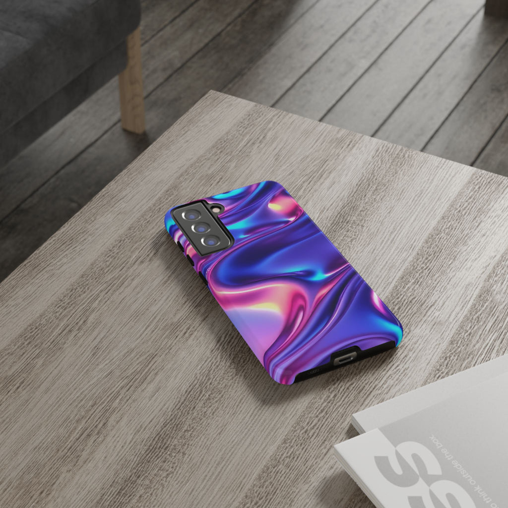 Vibrant Phone Case with Colorful Wave Design, Tough Phone Cover, Stylish Smartphone Case, Unique Gift for Her, Phone Accessories