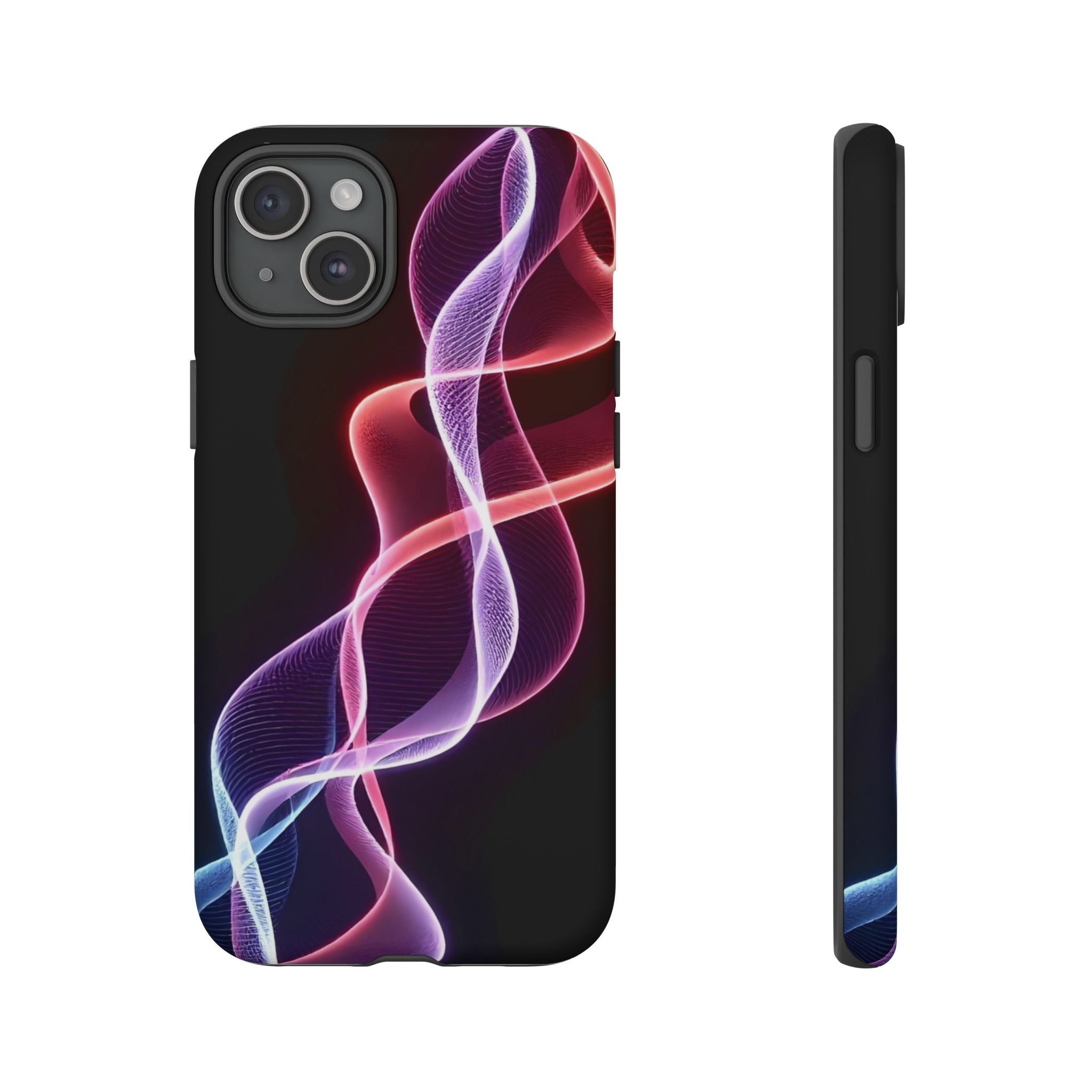 Stylish Phone Case with Vibrant Wave Design, Tough Cases, Phone Accessories, Unique Gift, Trendy Tech, Fashionable Protection