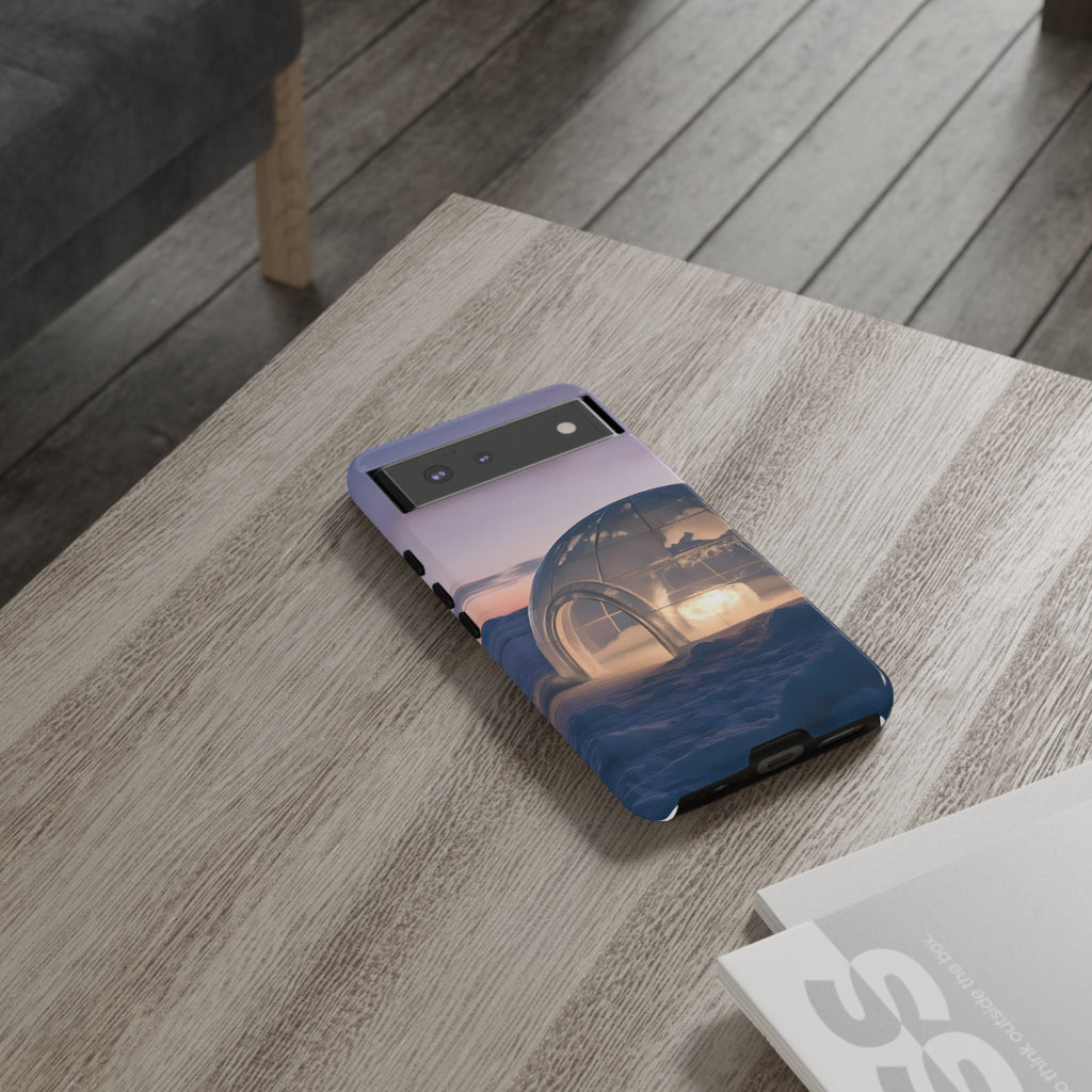 Arctic Igloo Twilight Snow Landscape, Phone Case