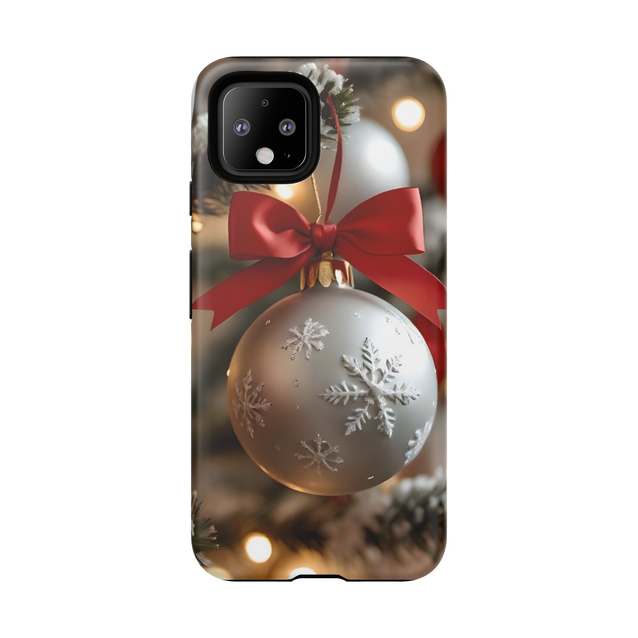 Christmas Phone Case with Seasonal Ornament Design, Festive Mobile Cover, Holiday Gift for Friends and Family, Winter Accessories, [...]