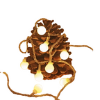 6m LED Ball Garland Fairy String Lights for Festive Decorations - Battery-Powered-0