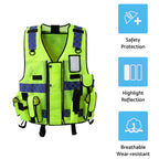 Ultimate Security Reflective Executive Safety Vests. Hi Vis Protective Work Wear-2