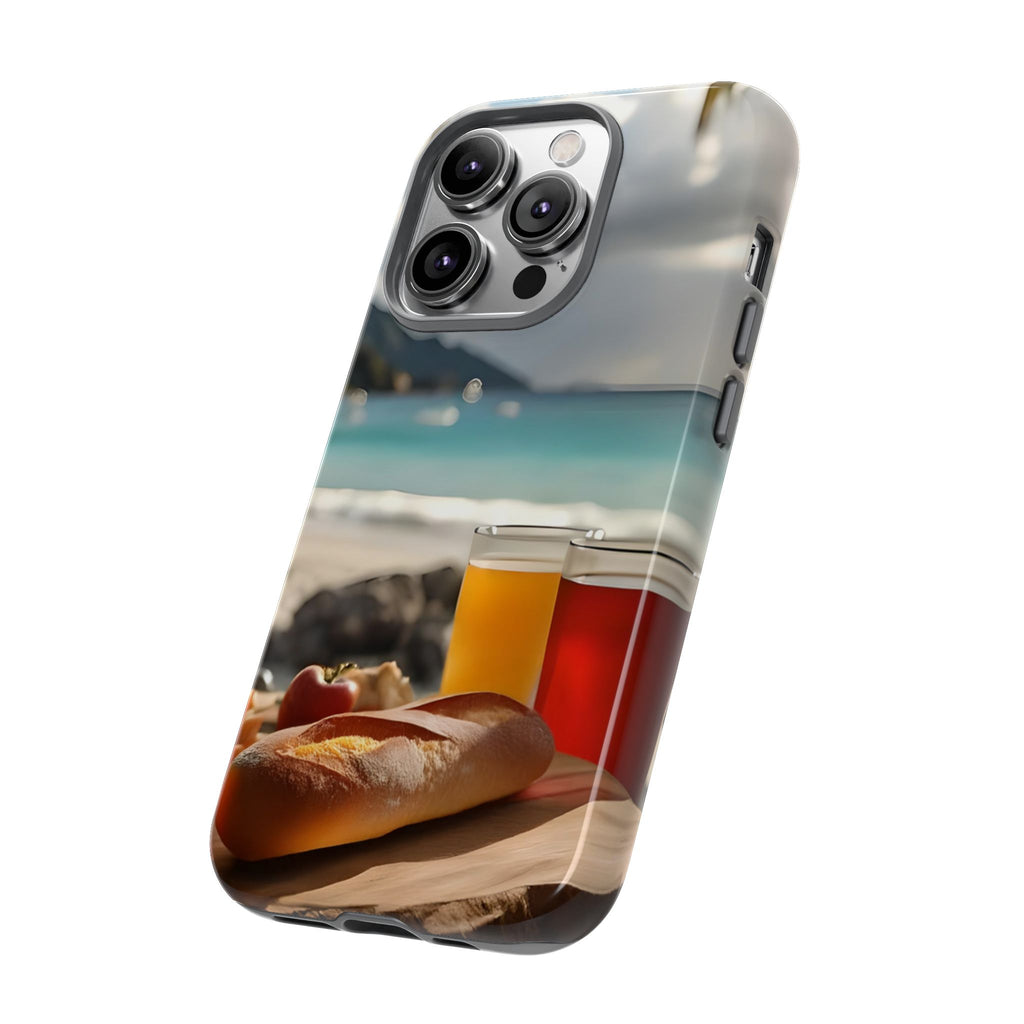 Tropical Beach Picnic View, Phone Case