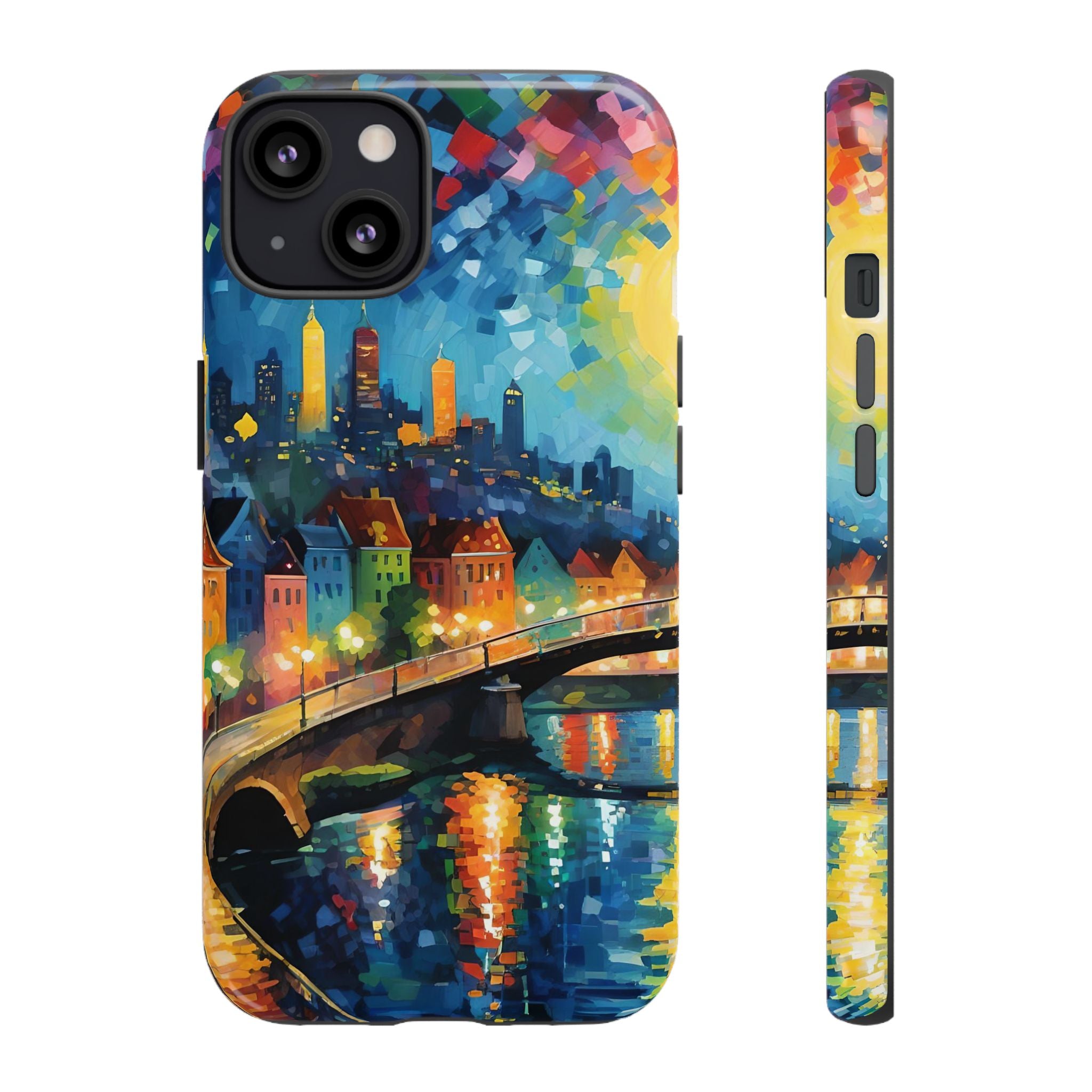 Colorful Phone Case for Tough Cases, Artistic Phone Cover, Unique Gift, Vibrant Design, Decorative Phone Accessories