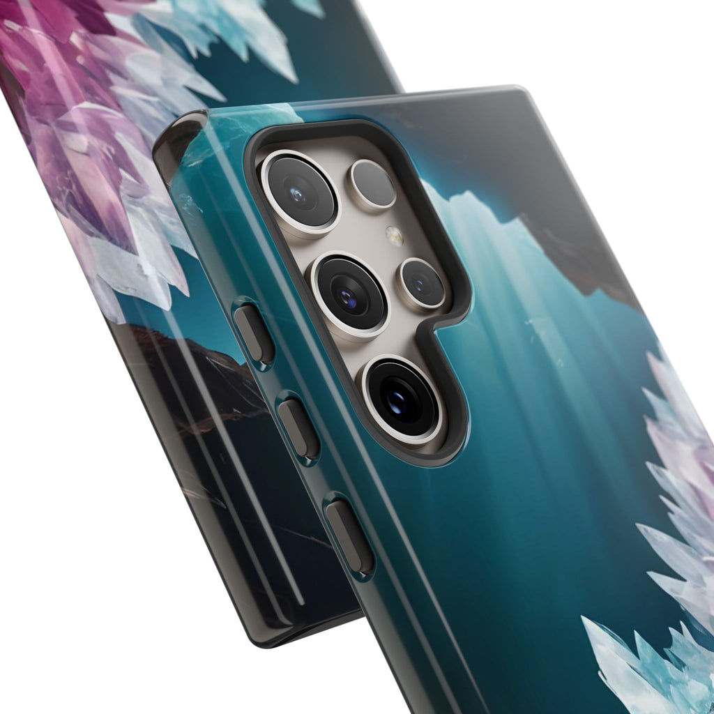 Colorful Crystal Cave Light Beam, Phone Case