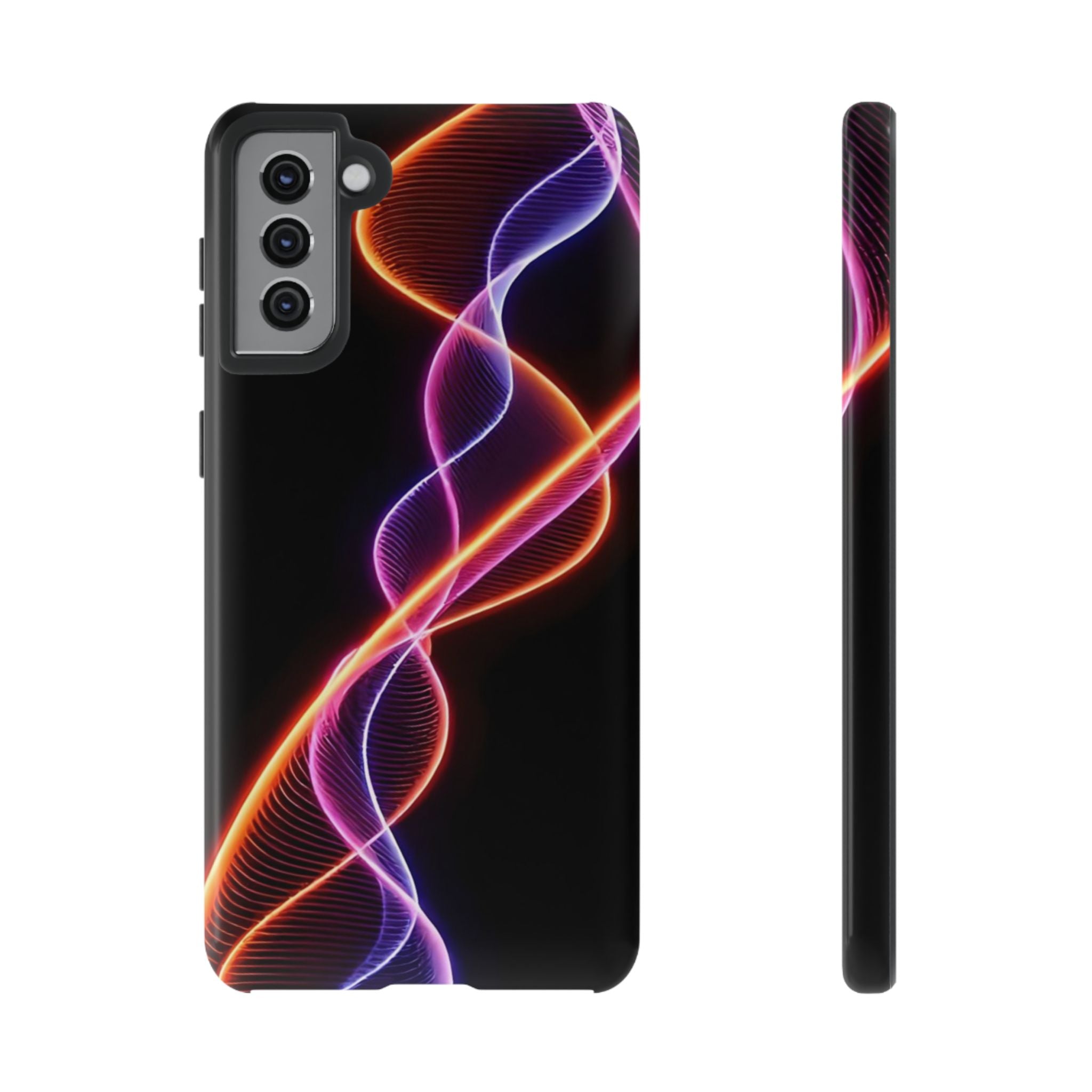 Vibrant Phone Case with Abstract Light Design, Artistic Phone Cover, Modern Tech Accessory, Gift for Tech Lovers, Personalized Phone Case