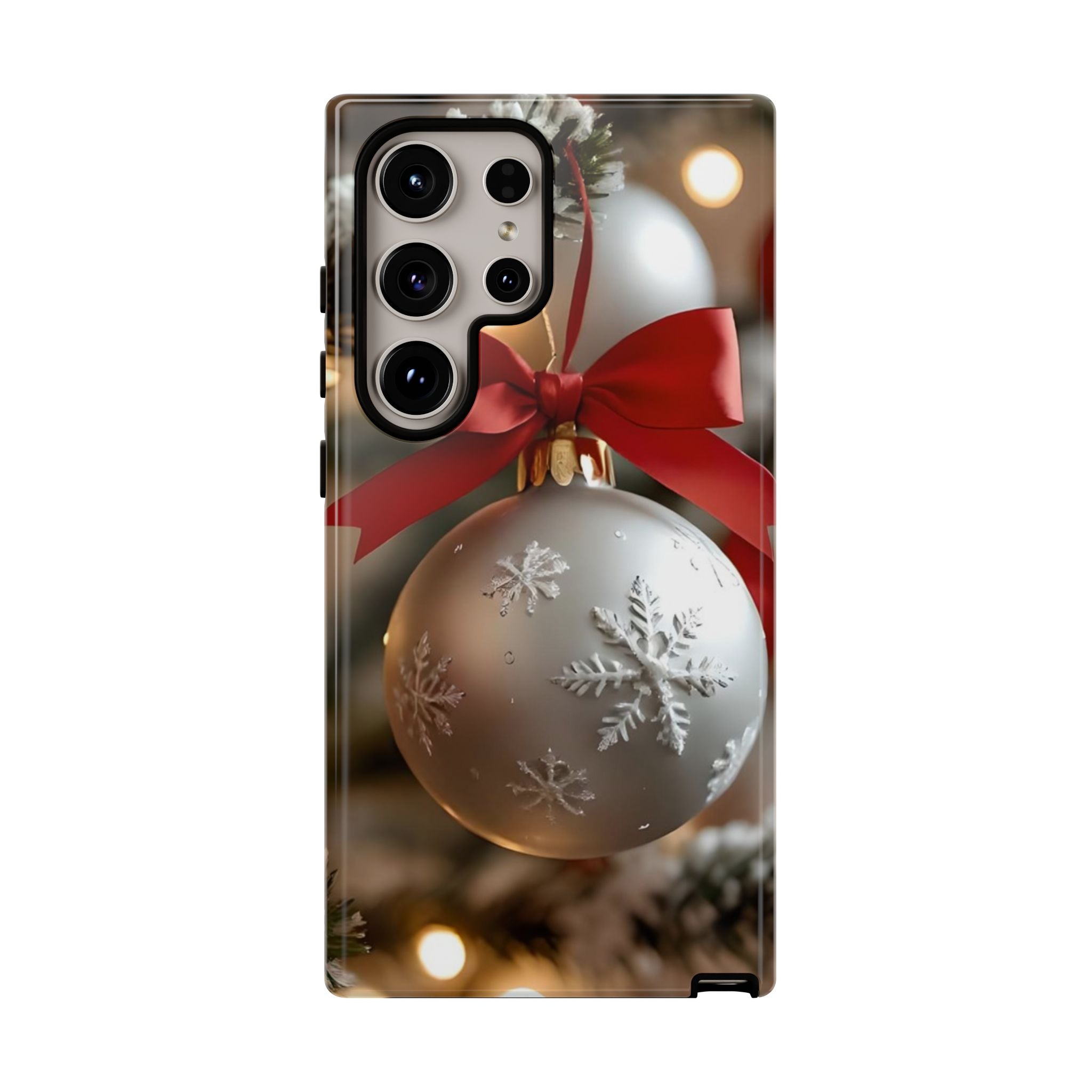 Christmas Phone Case with Seasonal Ornament Design, Festive Mobile Cover, Holiday Gift for Friends and Family, Winter Accessories, [...]