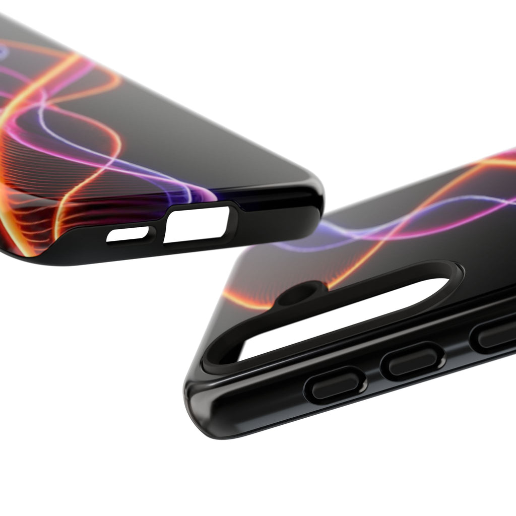 Vibrant Phone Case with Abstract Light Design, Artistic Phone Cover, Modern Tech Accessory, Gift for Tech Lovers, Personalized Phone Case