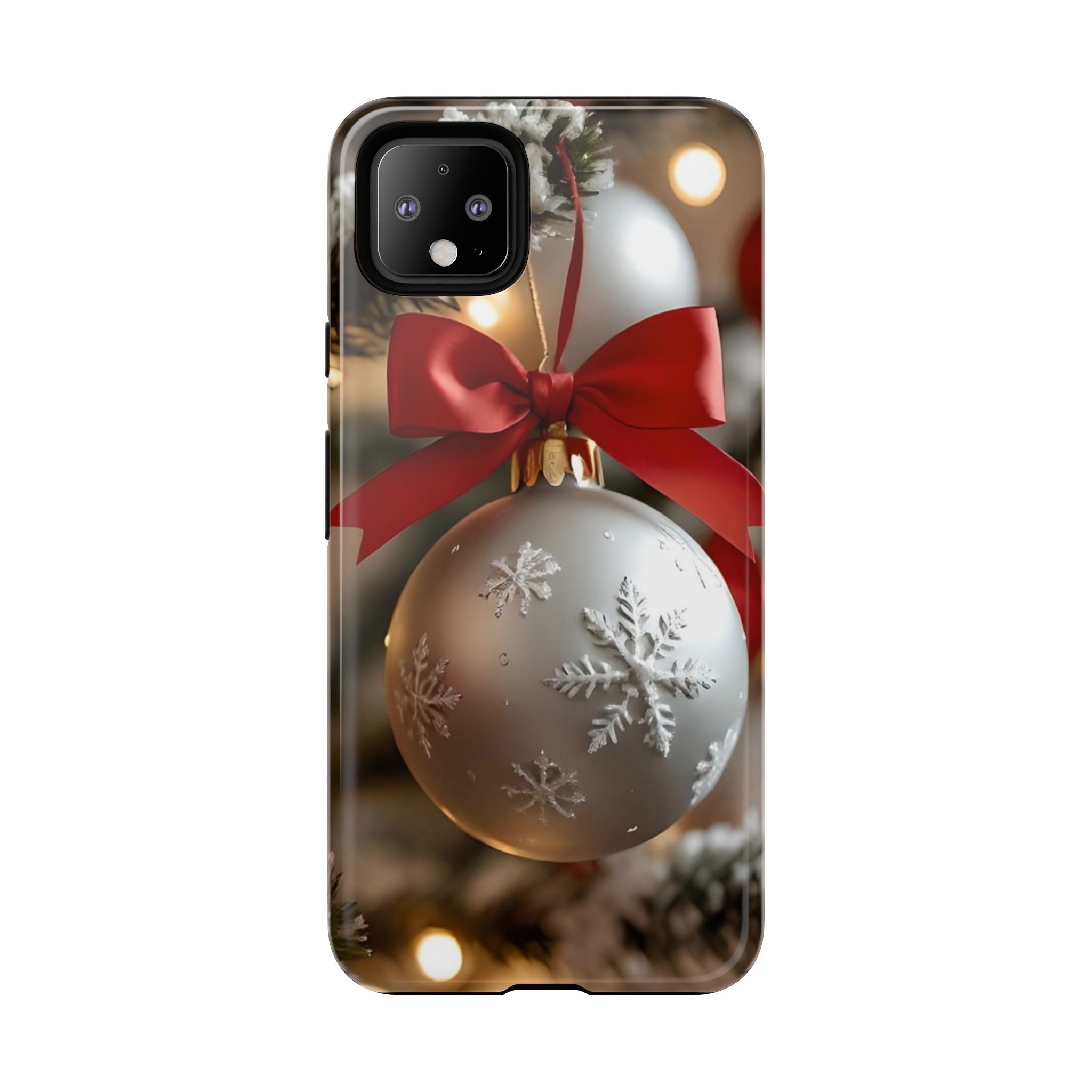 Christmas Phone Case with Seasonal Ornament Design, Festive Mobile Cover, Holiday Gift for Friends and Family, Winter Accessories, [...]