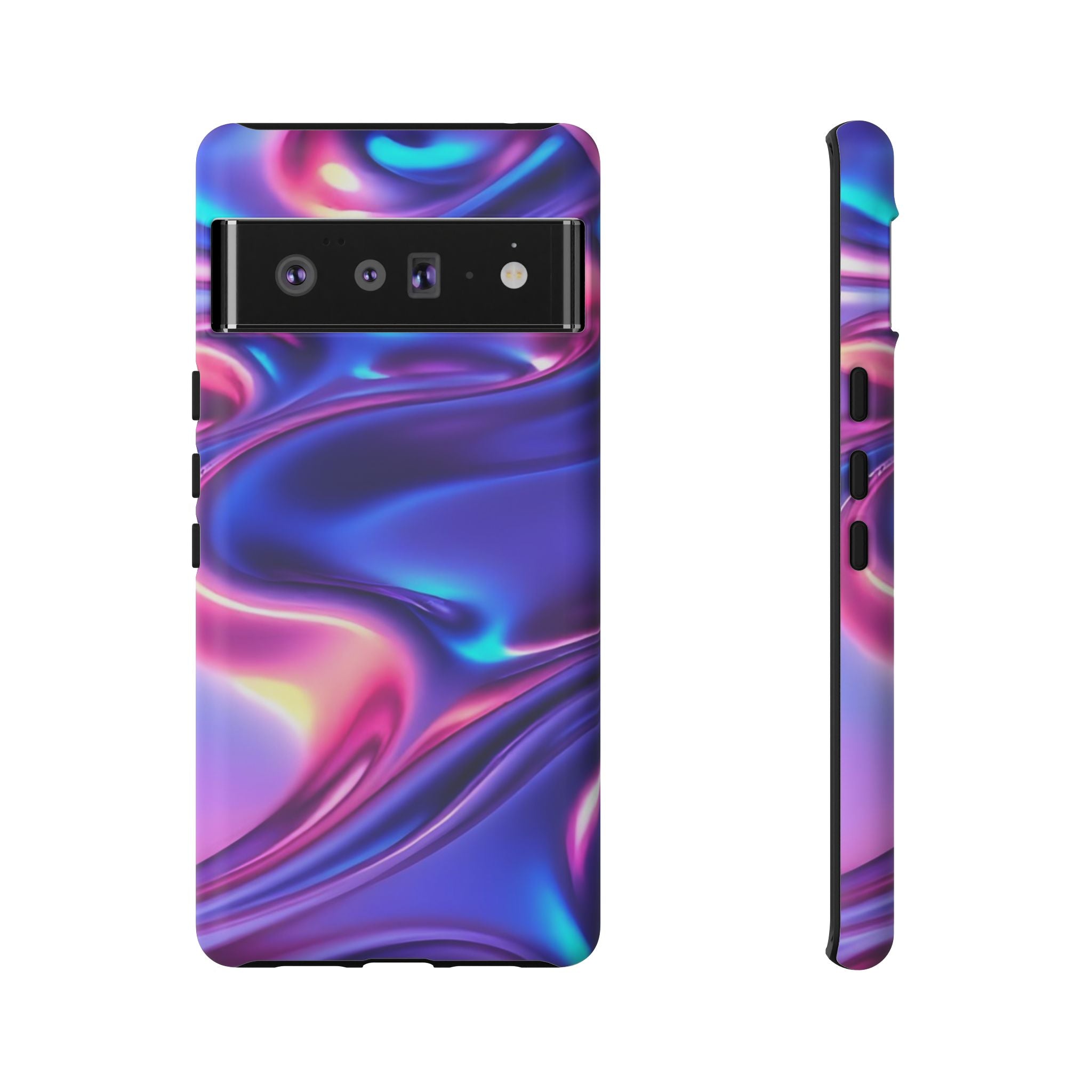 Vibrant Phone Case with Colorful Wave Design, Tough Phone Cover, Stylish Smartphone Case, Unique Gift for Her, Phone Accessories