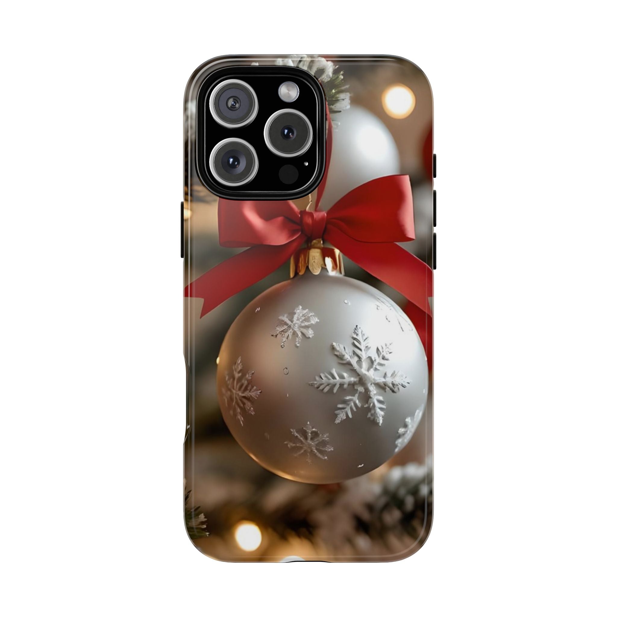 Christmas Phone Case with Seasonal Ornament Design, Festive Mobile Cover, Holiday Gift for Friends and Family, Winter Accessories, [...]