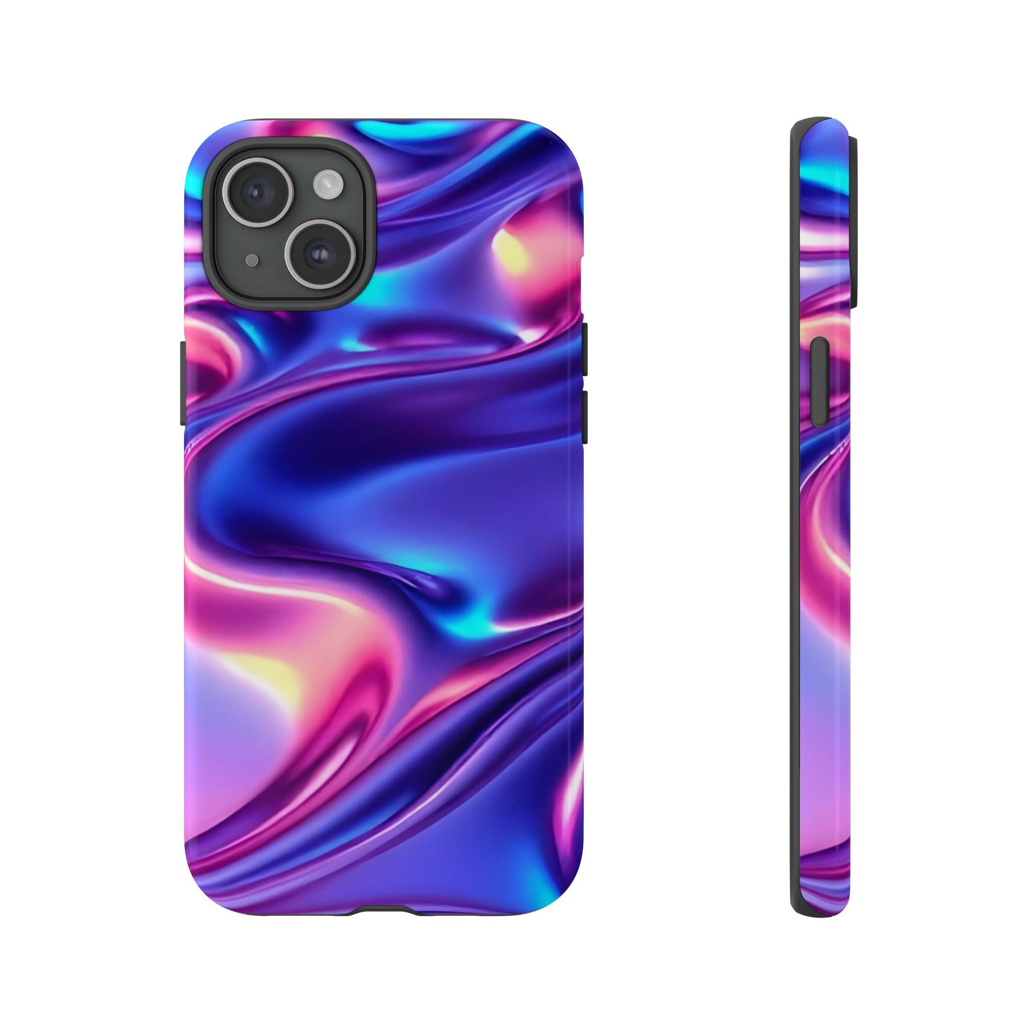 Vibrant Phone Case with Colorful Wave Design, Tough Phone Cover, Stylish Smartphone Case, Unique Gift for Her, Phone Accessories