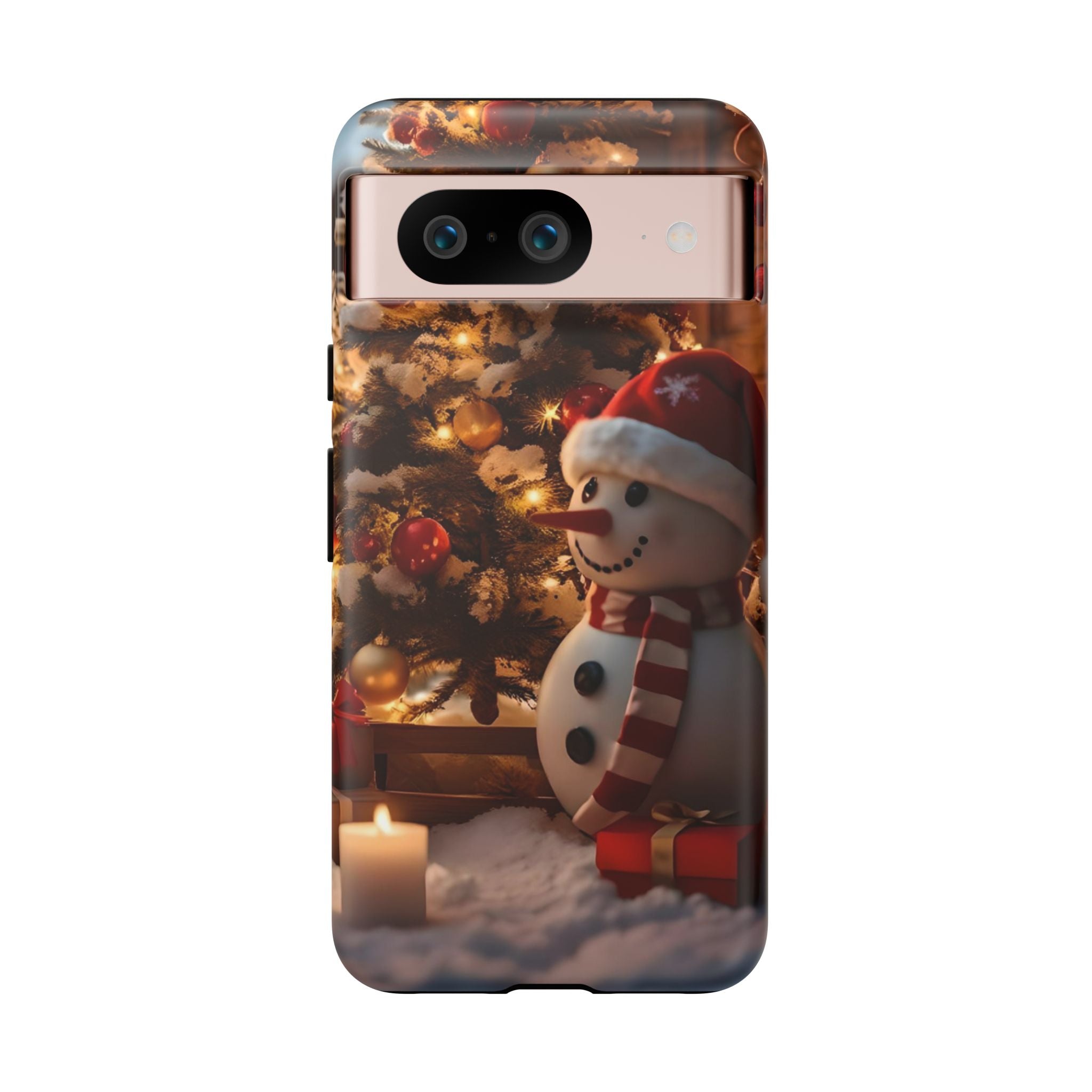 Christmas Snowman Phone Case, Tough Cases Cute Holiday Gift, Winter Aesthetic Phone Cover, Snowman Decor, Christmas Phone Accessories