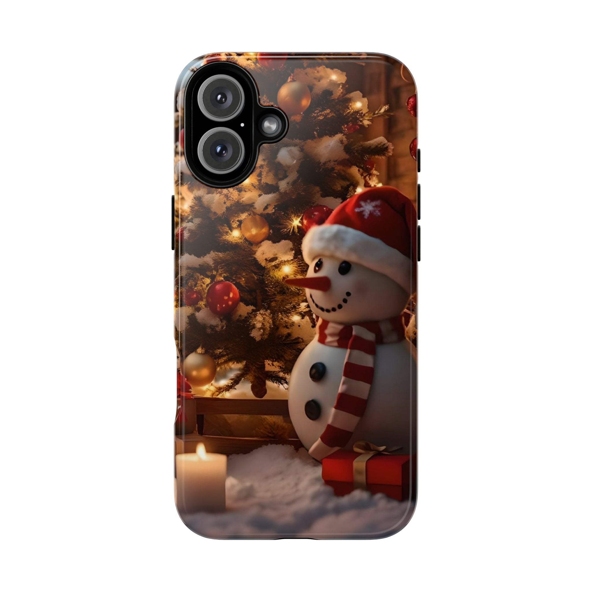 Christmas Snowman Phone Case, Tough Cases Cute Holiday Gift, Winter Aesthetic Phone Cover, Snowman Decor, Christmas Phone Accessories