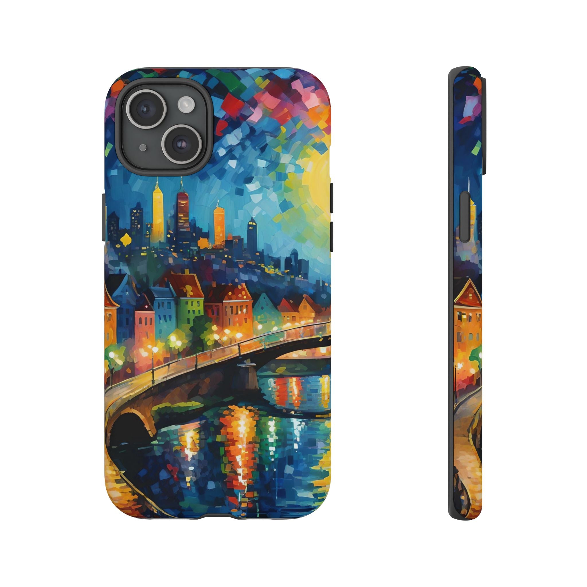 Colorful Phone Case for Tough Cases, Artistic Phone Cover, Unique Gift, Vibrant Design, Decorative Phone Accessories