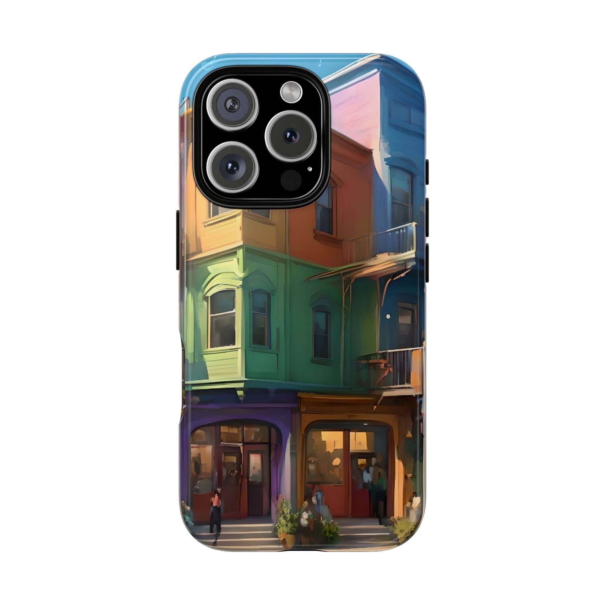 Colorful Phone Case with Artistic Cityscape Design, Tough Phone Cover, Unique Gift for Art Lovers, Vibrant Mobile Accessory, Perfect [...]