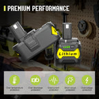2pcs Lithium-Ion Battery for Ryobi One+
