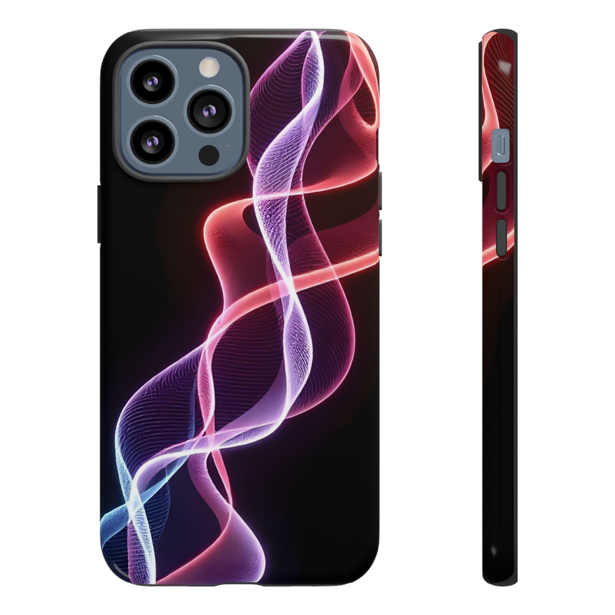 Stylish Phone Case with Vibrant Wave Design, Tough Cases, Phone Accessories, Unique Gift, Trendy Tech, Fashionable Protection