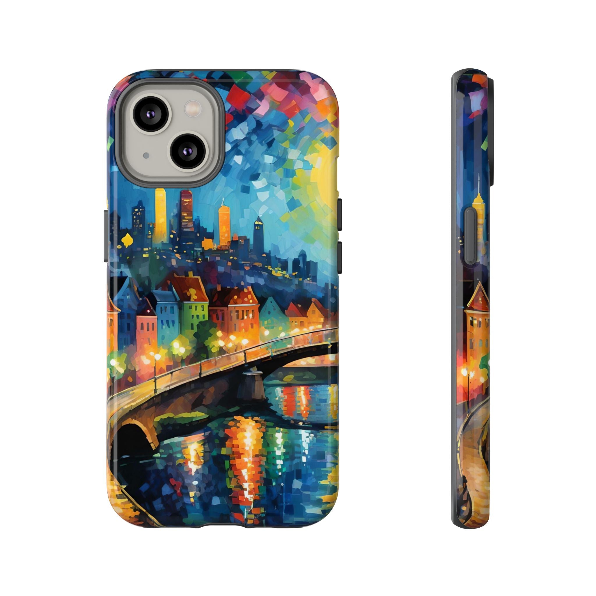 Colorful Phone Case for Tough Cases, Artistic Phone Cover, Unique Gift, Vibrant Design, Decorative Phone Accessories